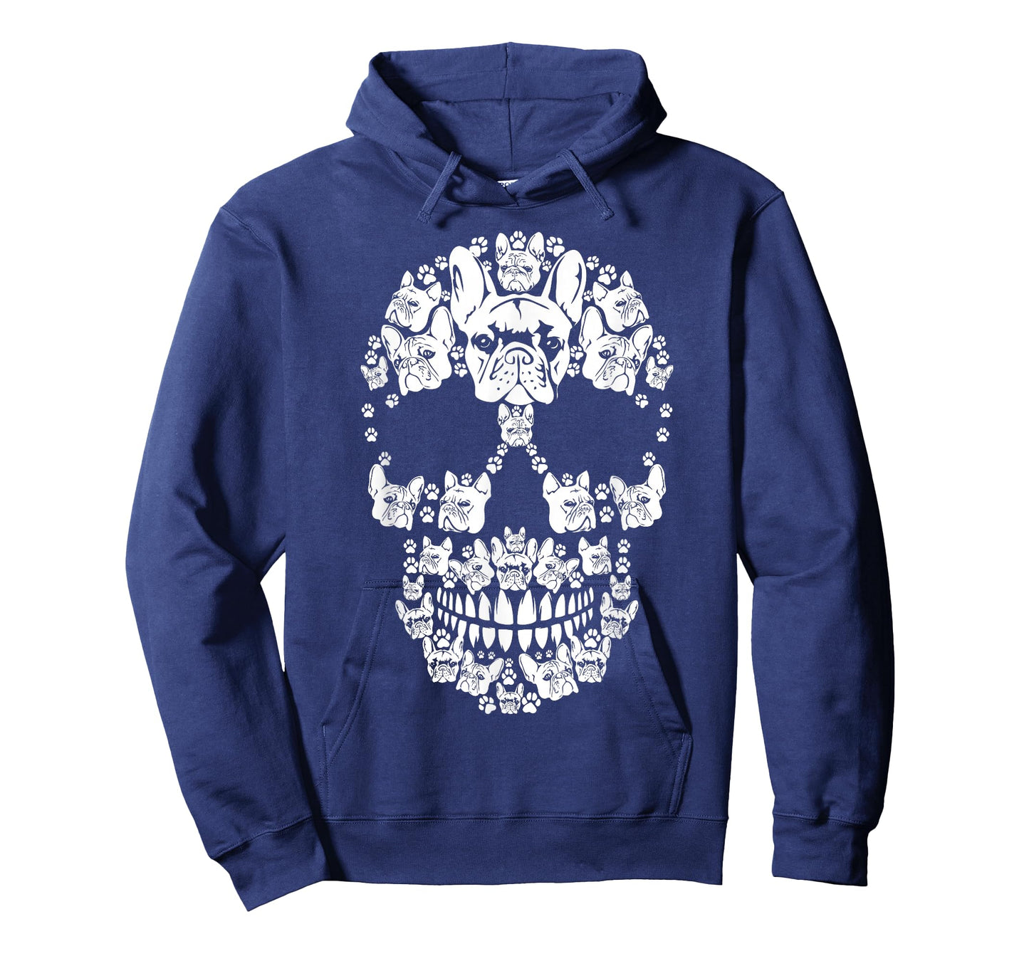 Skull French Bulldog Skeleton Halloween Costume Scary T-Shirt