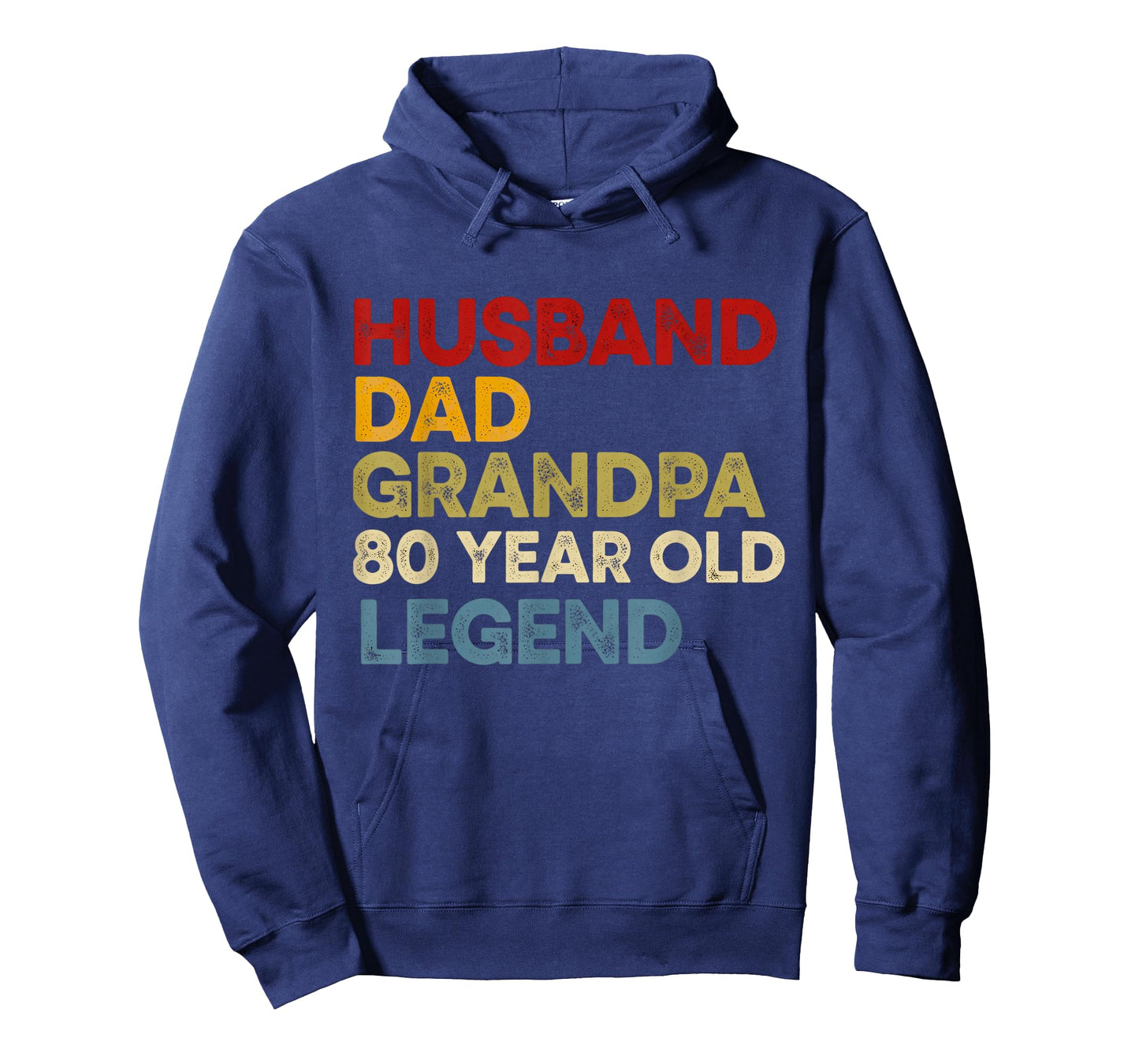 Husband Dad Grandpa 80 Year Old Legend 80th Birthday T-Shirt