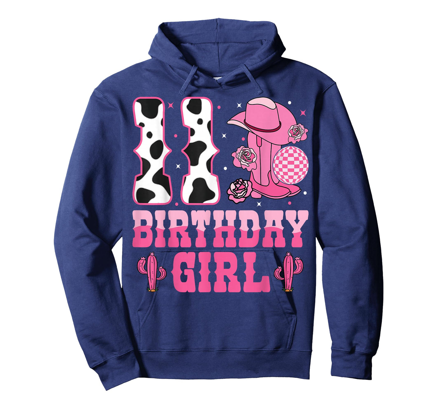 11th Birthday Girl Pink Boots Western 11 Years Old Cowgirl T-Shirt