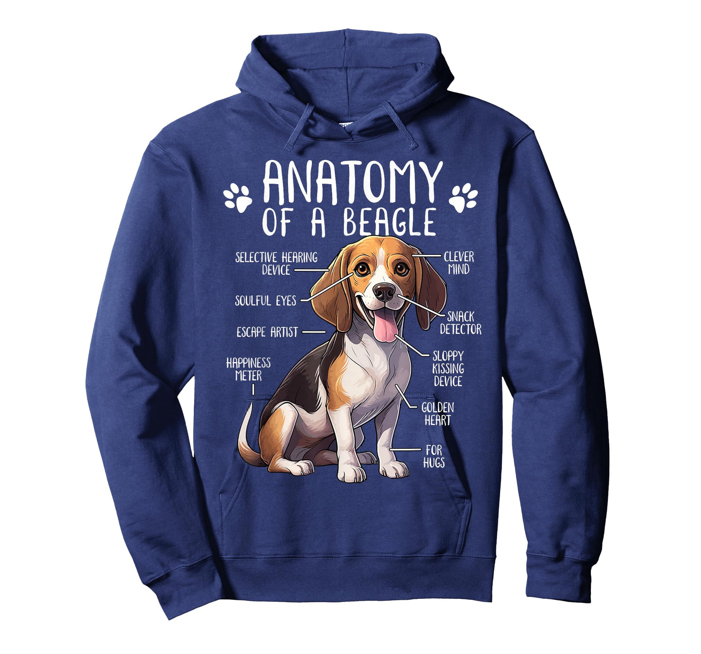 Funny Beagle Anatomy of A Beagle Dog Owner Cute Pet Lover T-Shirt