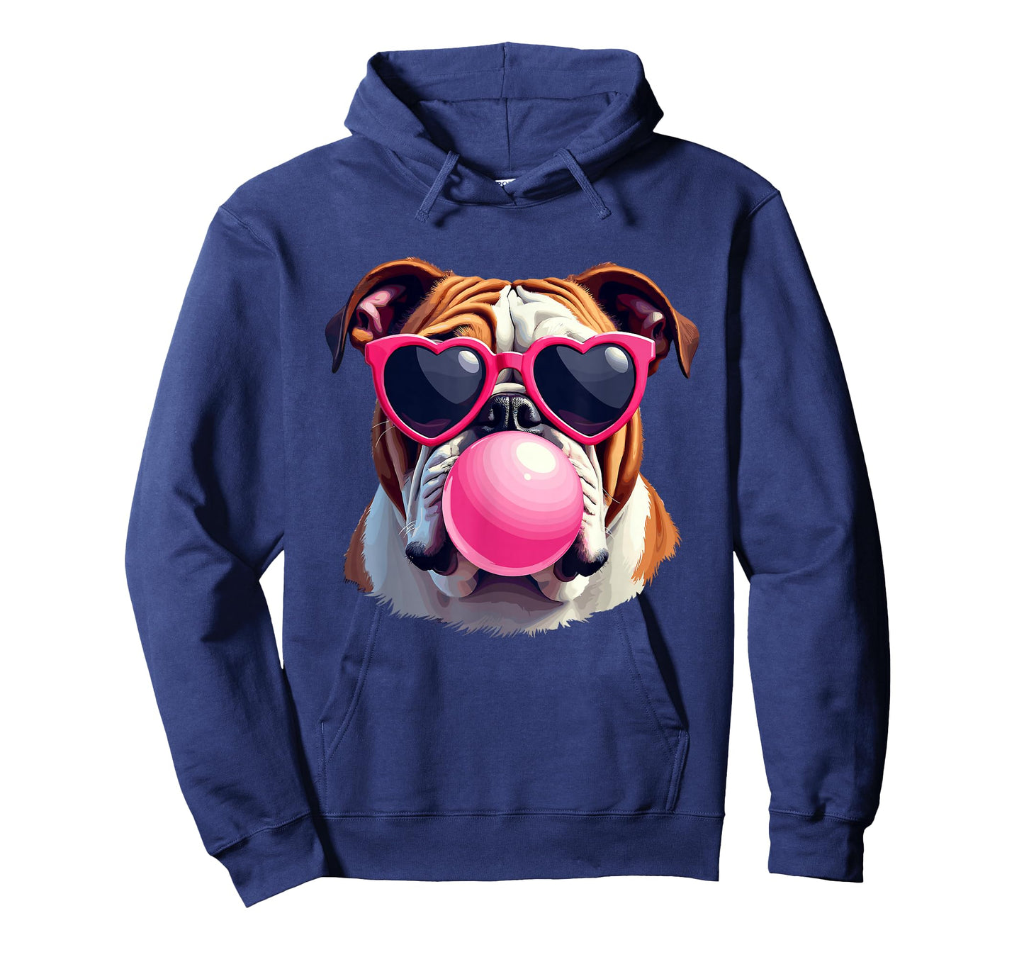 Bulldogs Preppy Mascot Bulldogs Blowing Bubble Girly Mama T-Shirt