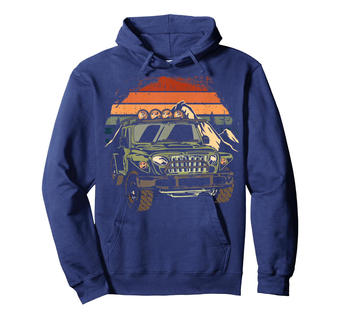 Off Road 4X4 Vintage Retro 70s Sunset Off Road T-Shirt