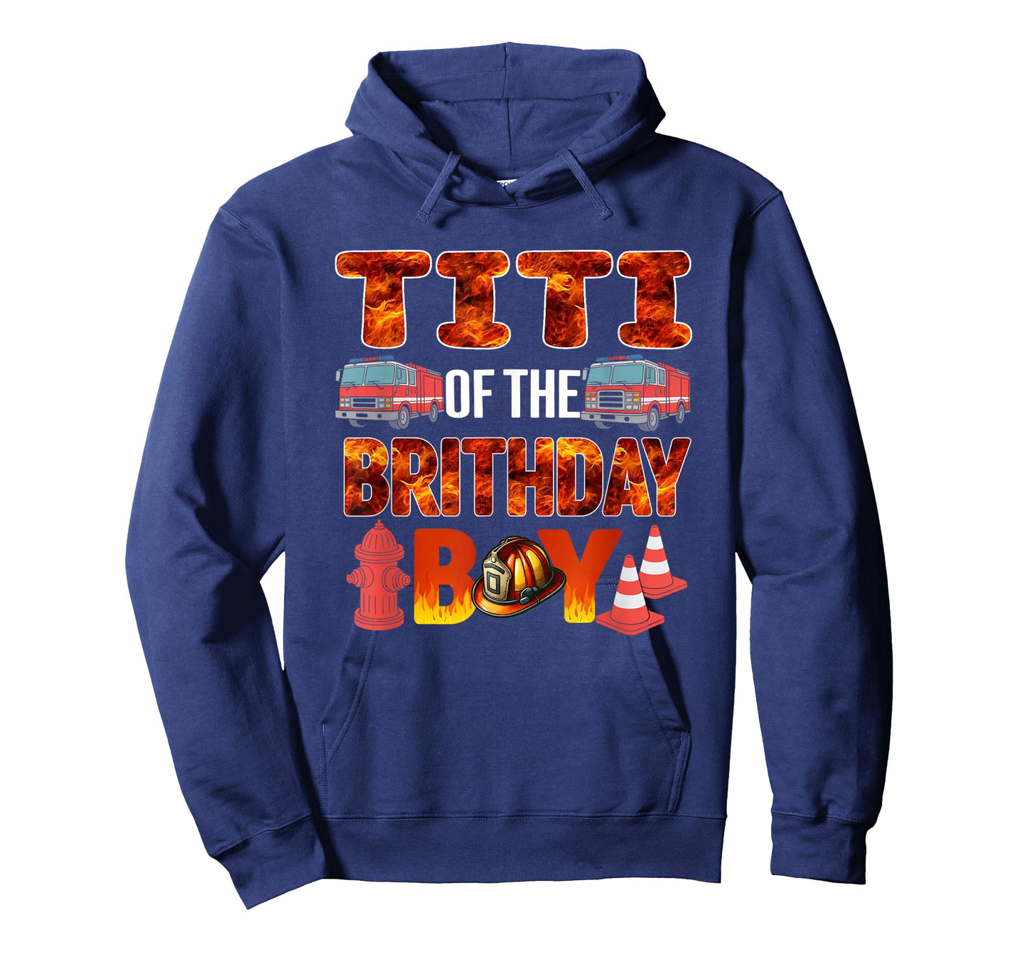 Titi of the Birthday Boy Fire Truck Firefighter Bday T-Shirt