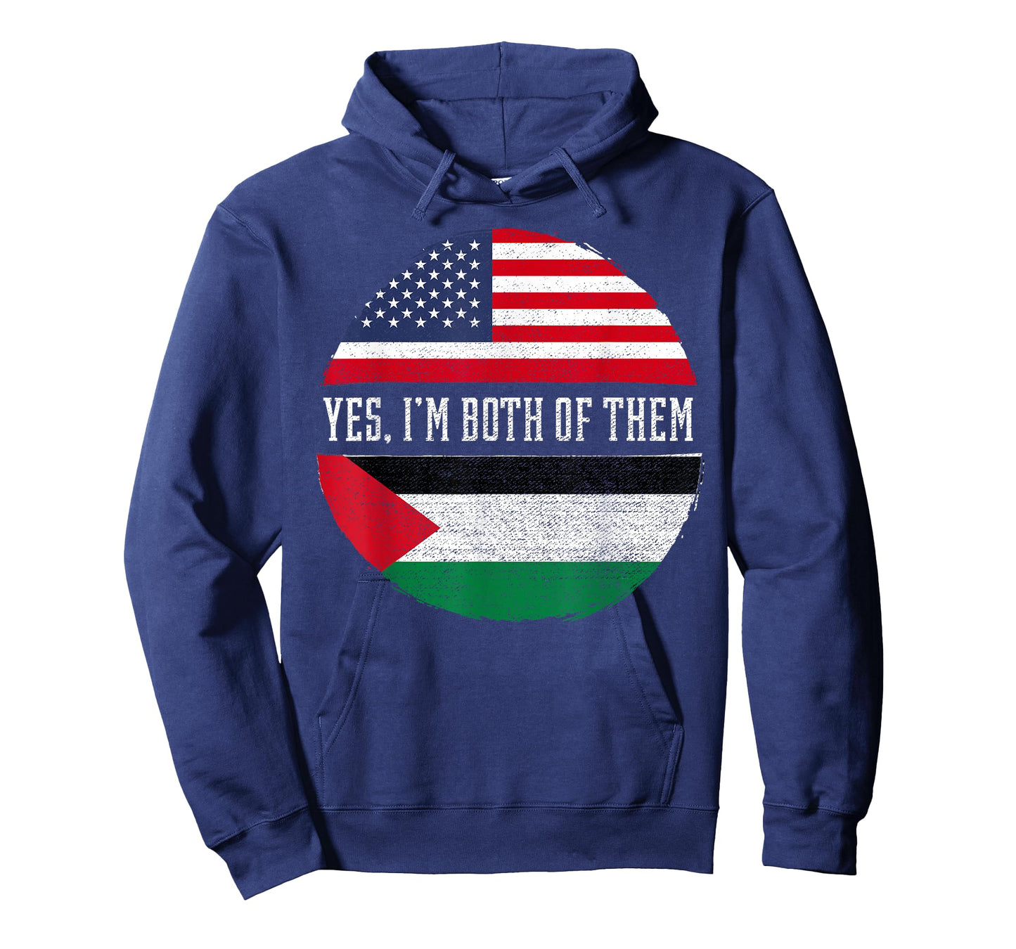 Half American Half Palestinian USA Flag Palestine Heritage Women Kids Men T-Shirt