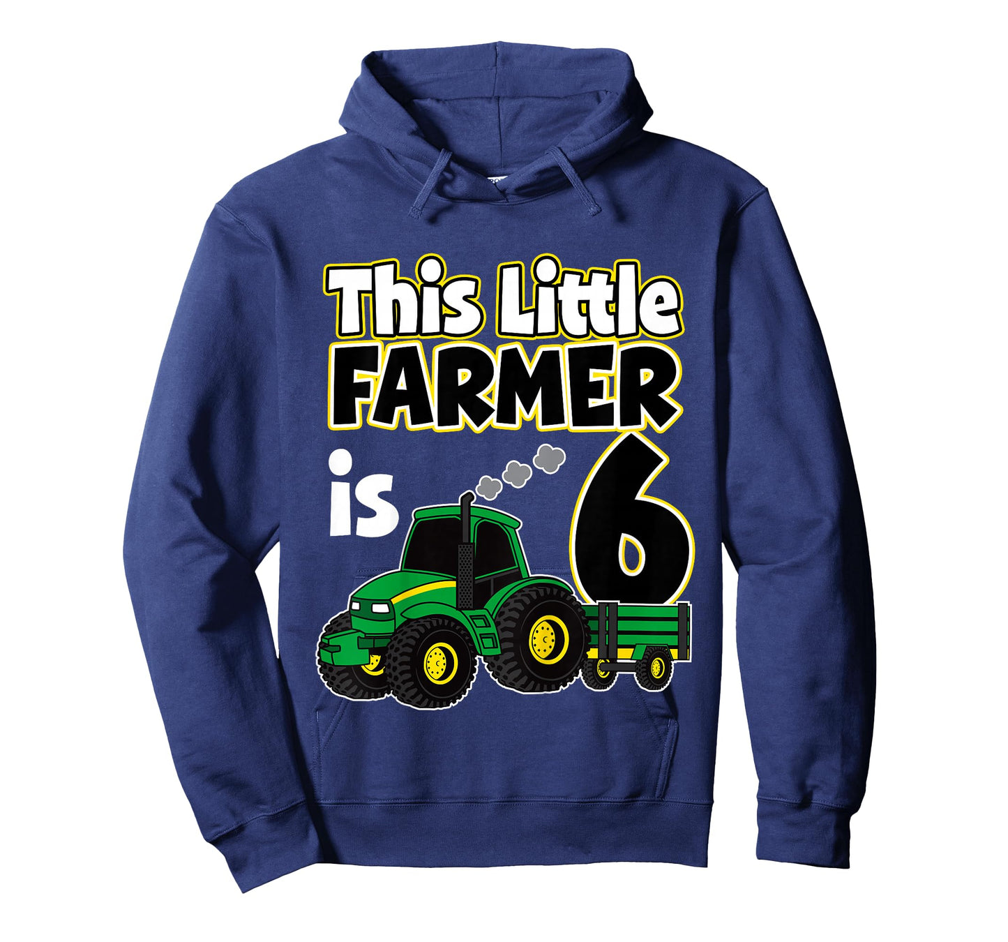 6th Birthday This Little Farmer Tractor 6 Year Old T-Shirt