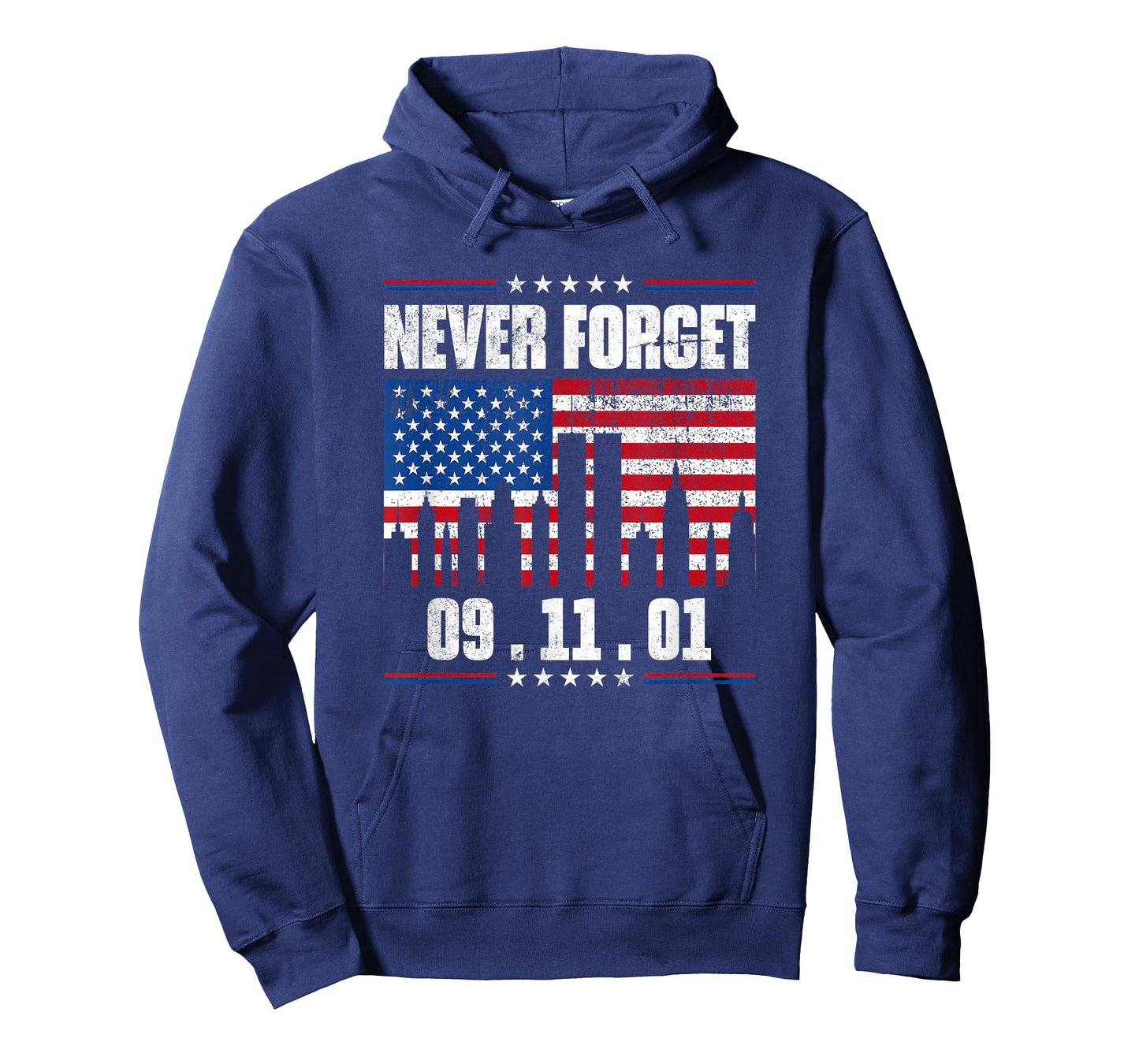 Never Forget September 11 2001 Memorial Day American Flag T-Shirt