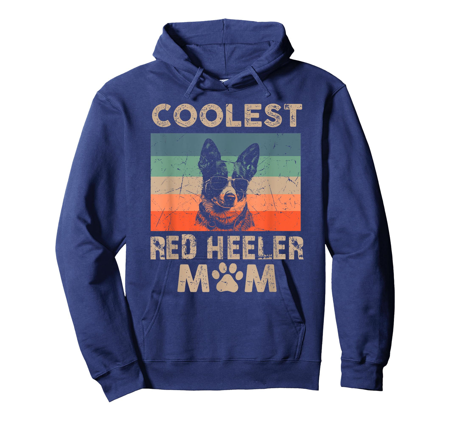 Coolest Dog Mom Mama Gifts for Women Funny Red Heeler Mom T-Shirt