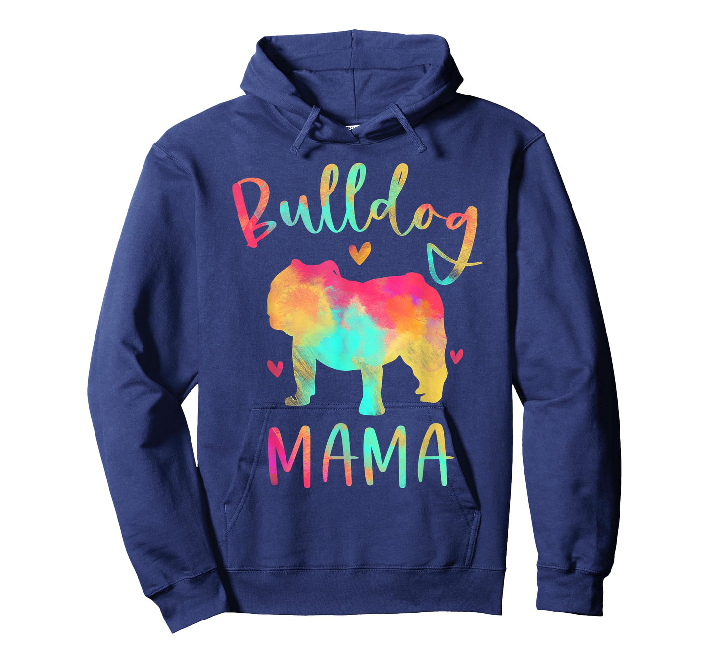 Bulldog Mama Colorful English Bulldog Gifts Dog Mom T-Shirt