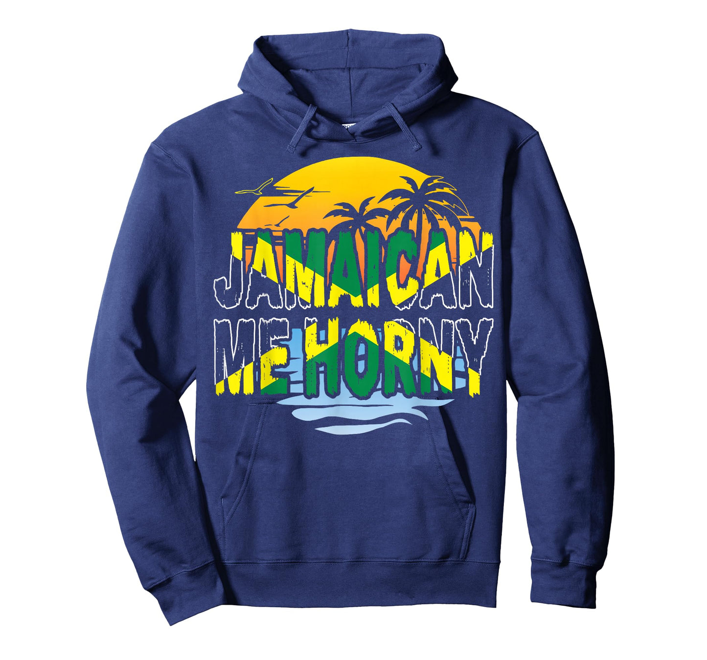 Funny Jamaican Me Horny T-Shirt Jamaica Fans Tee T-Shirt