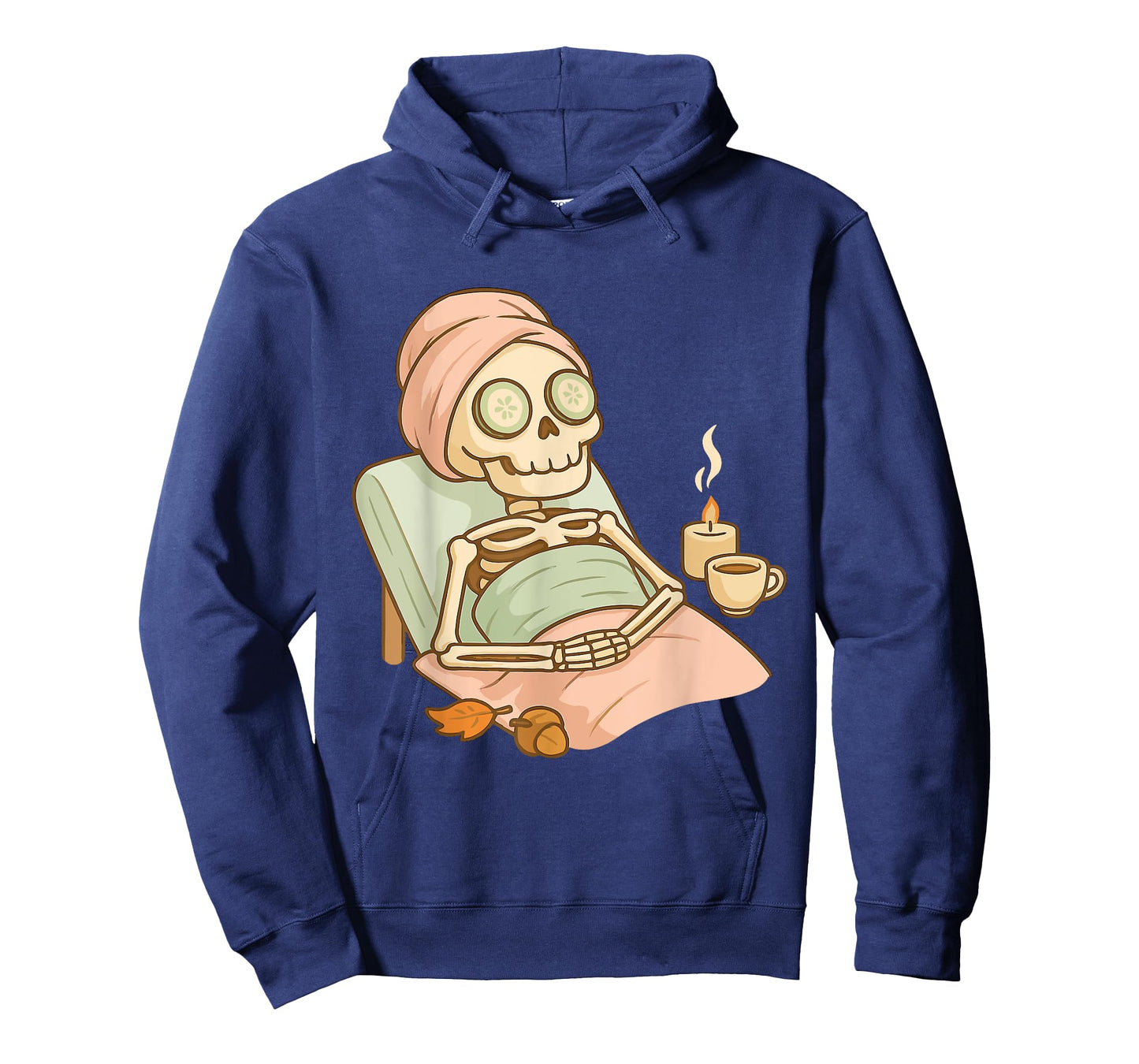 Halloween Spa Skeleton โ Funny Self Care Wellness Design T-Shirt