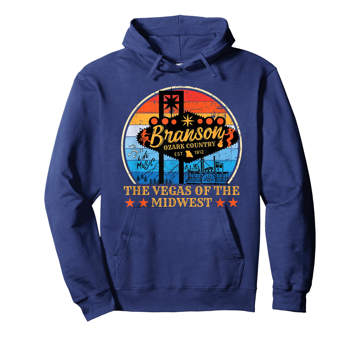 Retro Vintage Branson Missouri Vegas of the Midwest Tourism T-Shirt