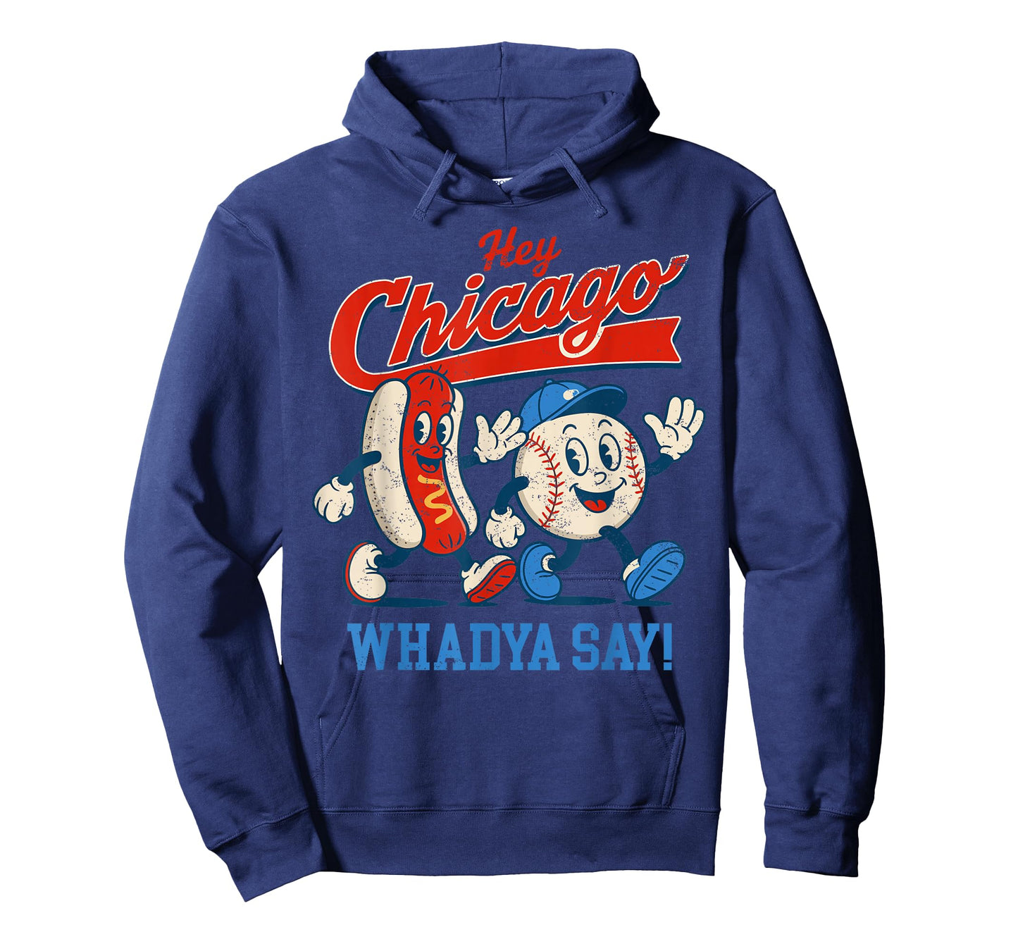 Hey Chicago Whadya Say Baseball and Hot Dog 4th of July Men T-Shirt