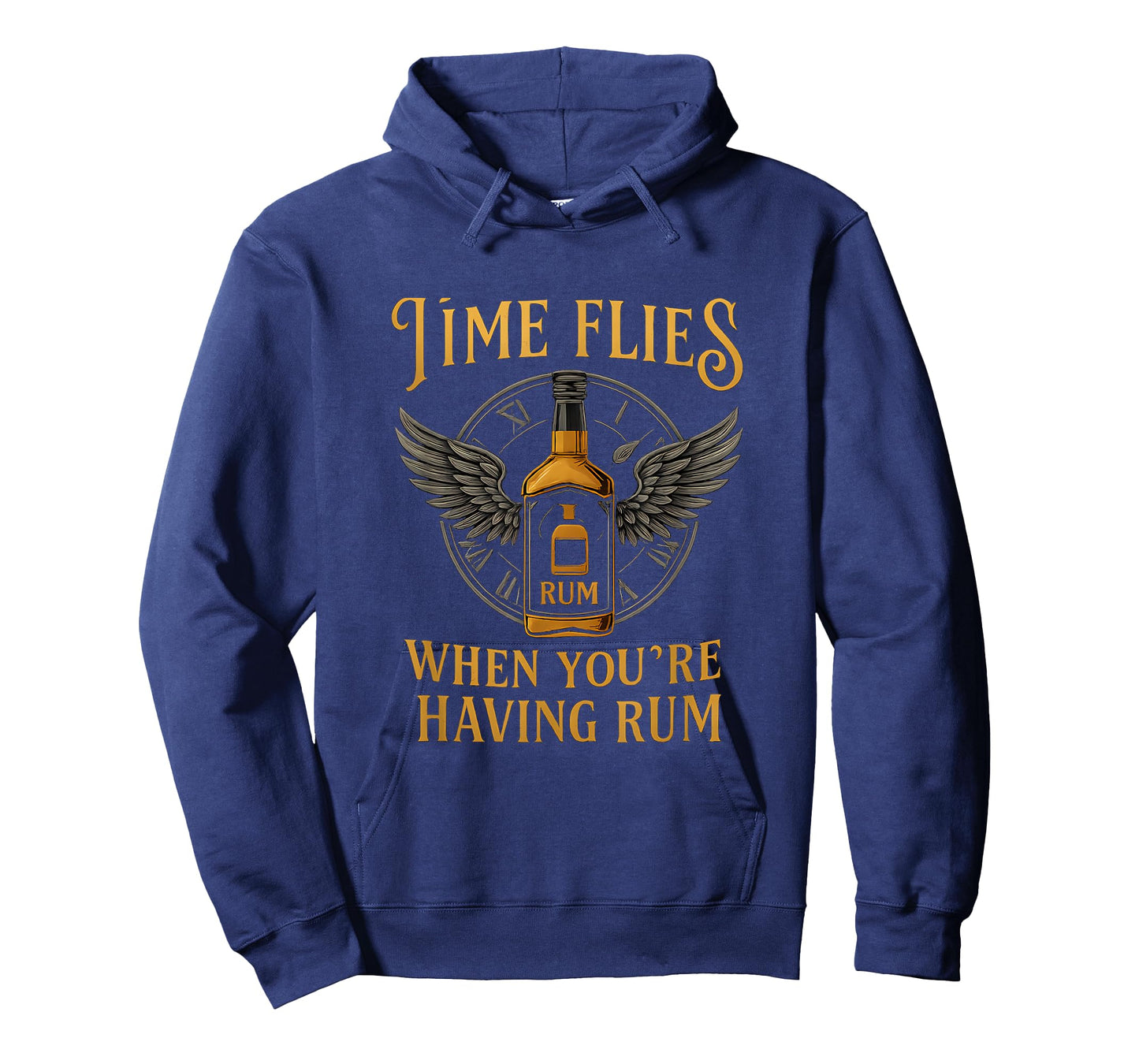 Time Flies When You’re Having Rum Clock Design T-Shirt