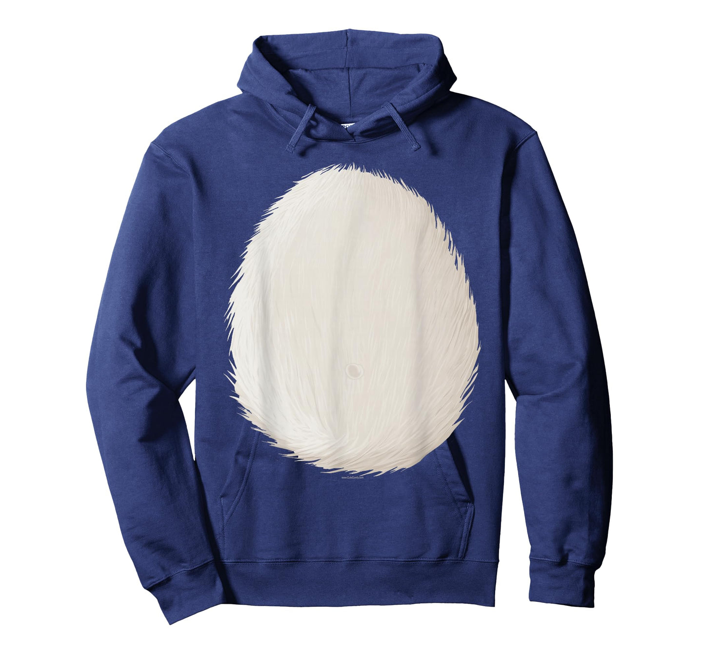 White Fur Belly DIY Halloween Costume Furry Tummy Cosplay T-Shirt
