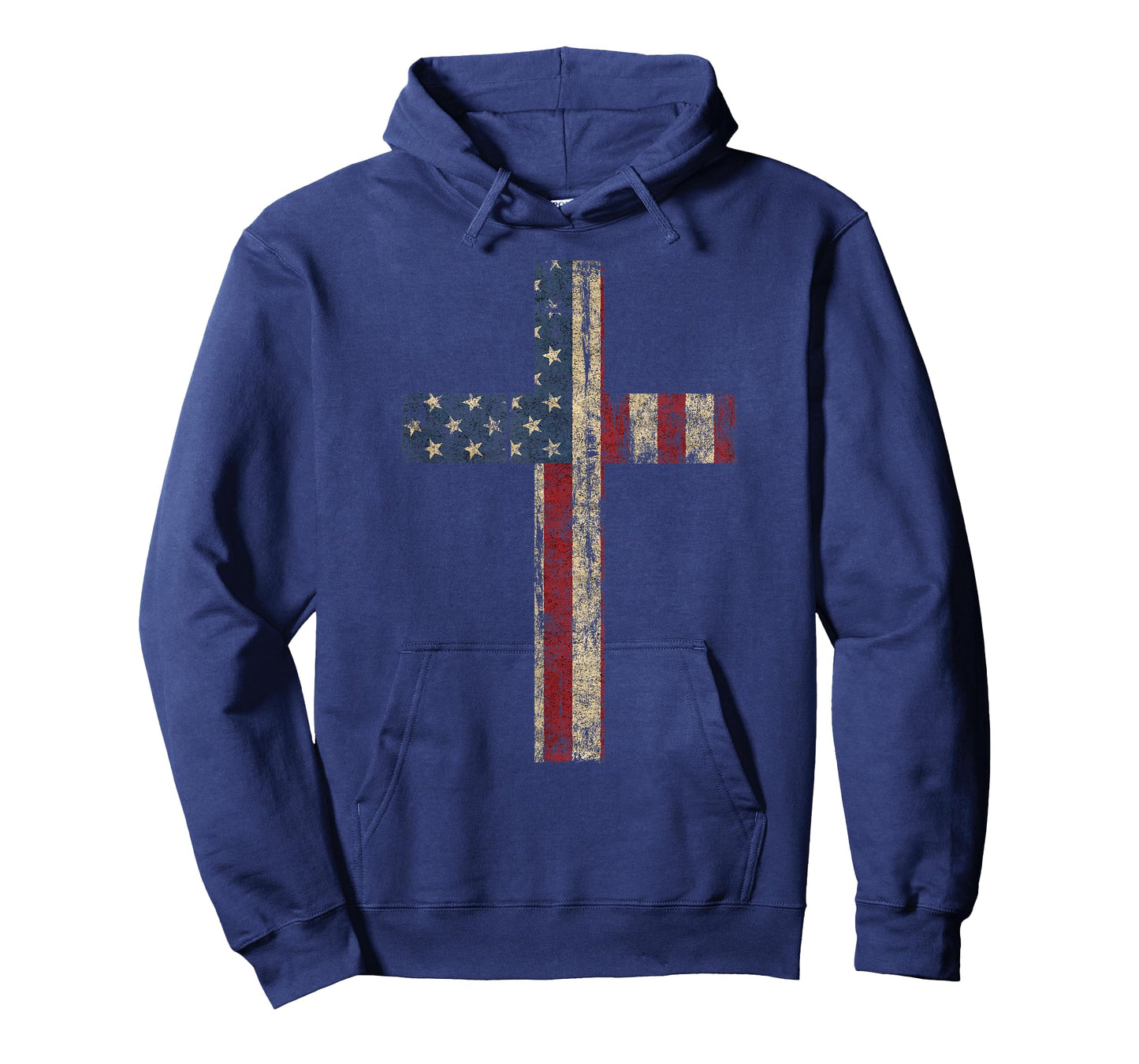 PATRIOTIC CROSS - American Flag Faith US Independence Day T-Shirt for Women Men