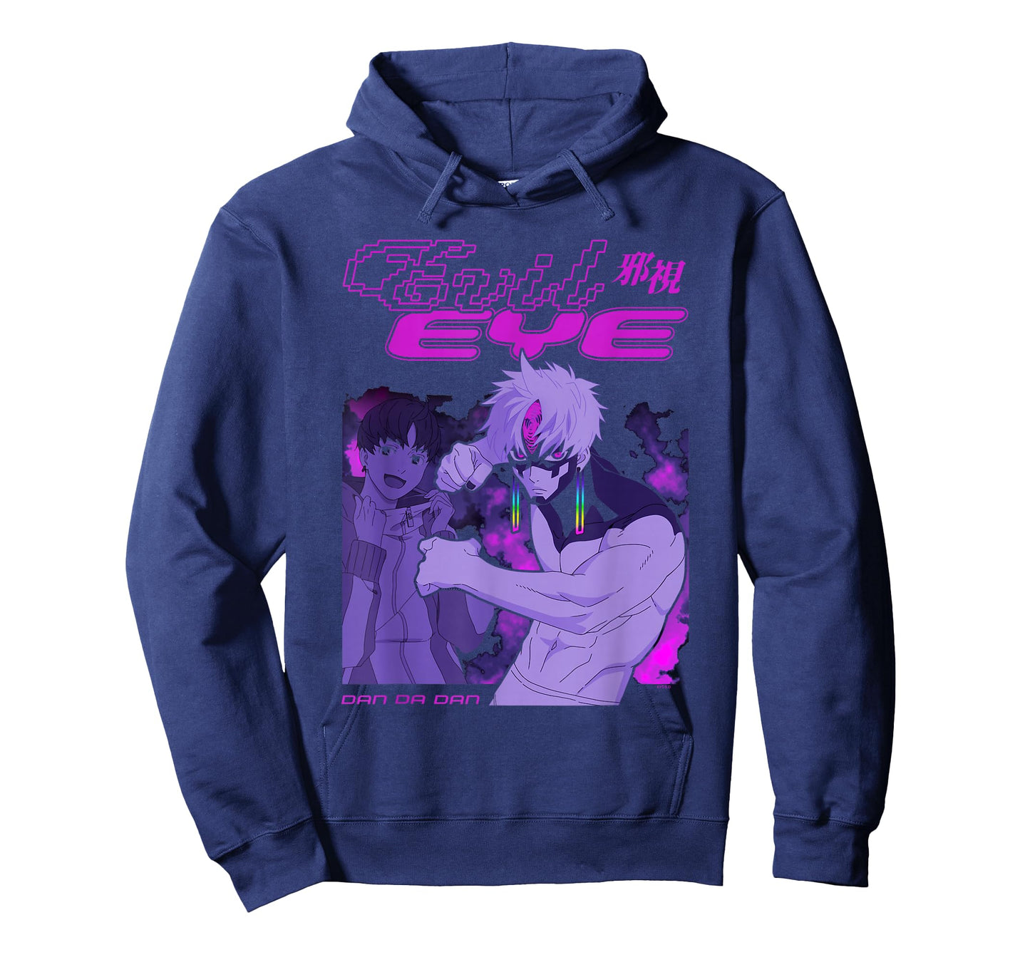 Dan Da Dan Evil Eye Jiji Neon Rave Y2K Anime T-Shirt