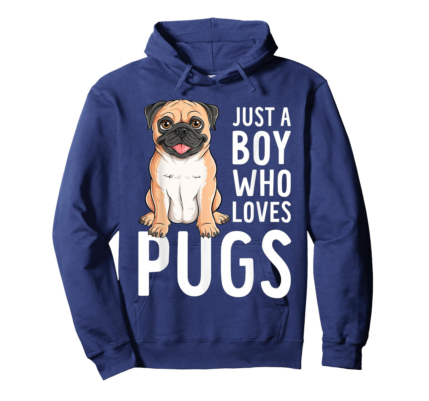 Just A Boy Who Loves Pugs Cool Pug Boys Kids T-Shirt