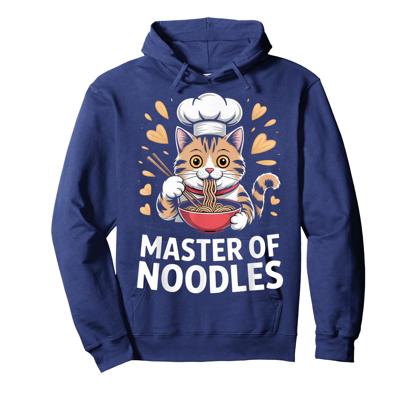 Master of Noodles Cute Chef Cat Ramen Bowl Kawaii T-Shirt