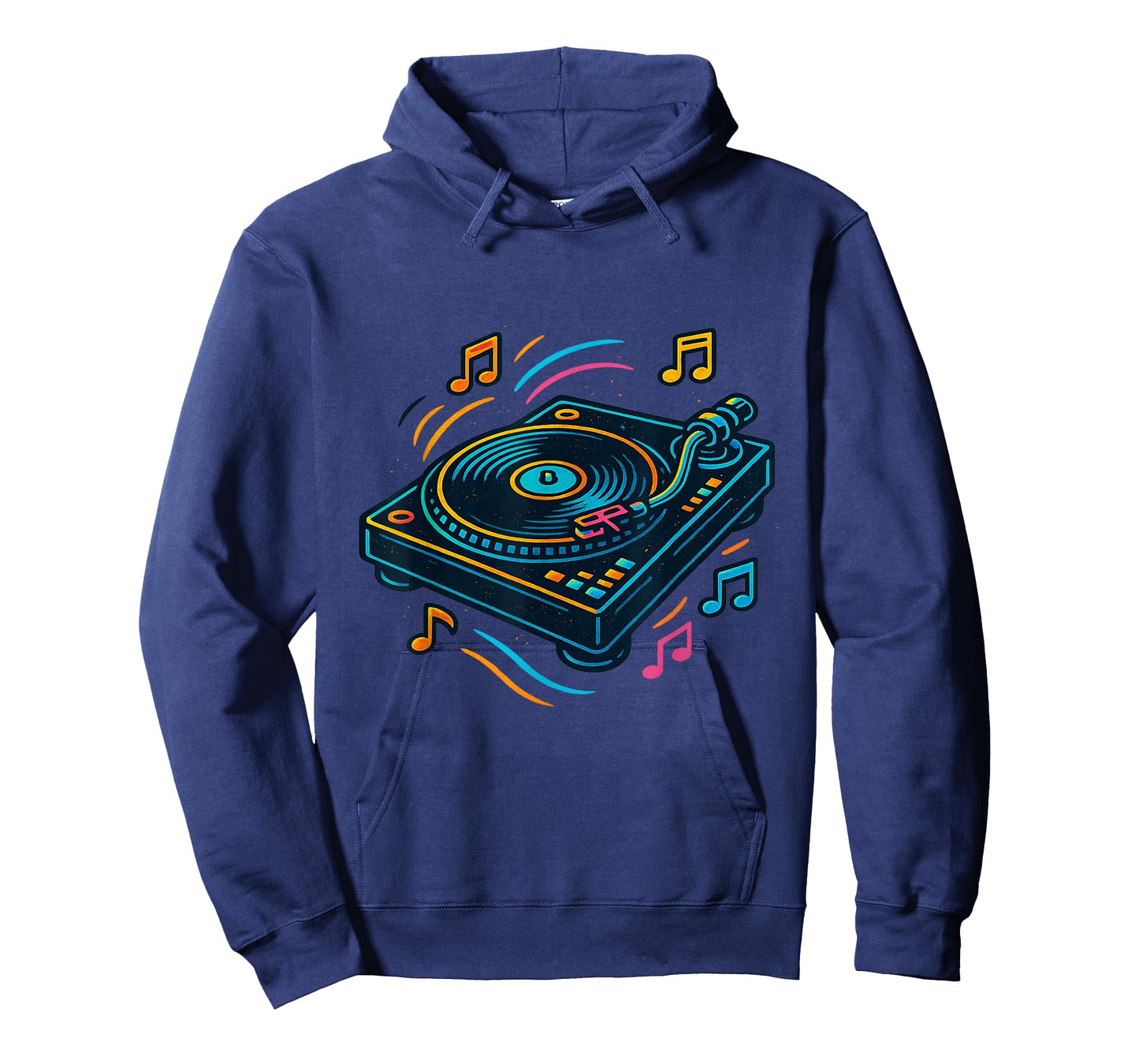 Turntable Music Vibe for DJs Music Lovers Nightlife Fun T-Shirt