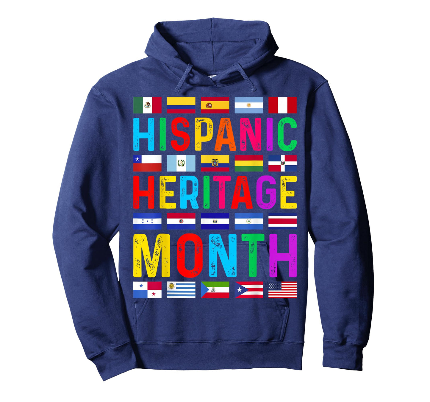 Hispanic Heritage Month National Latino Countries Flags T-Shirt