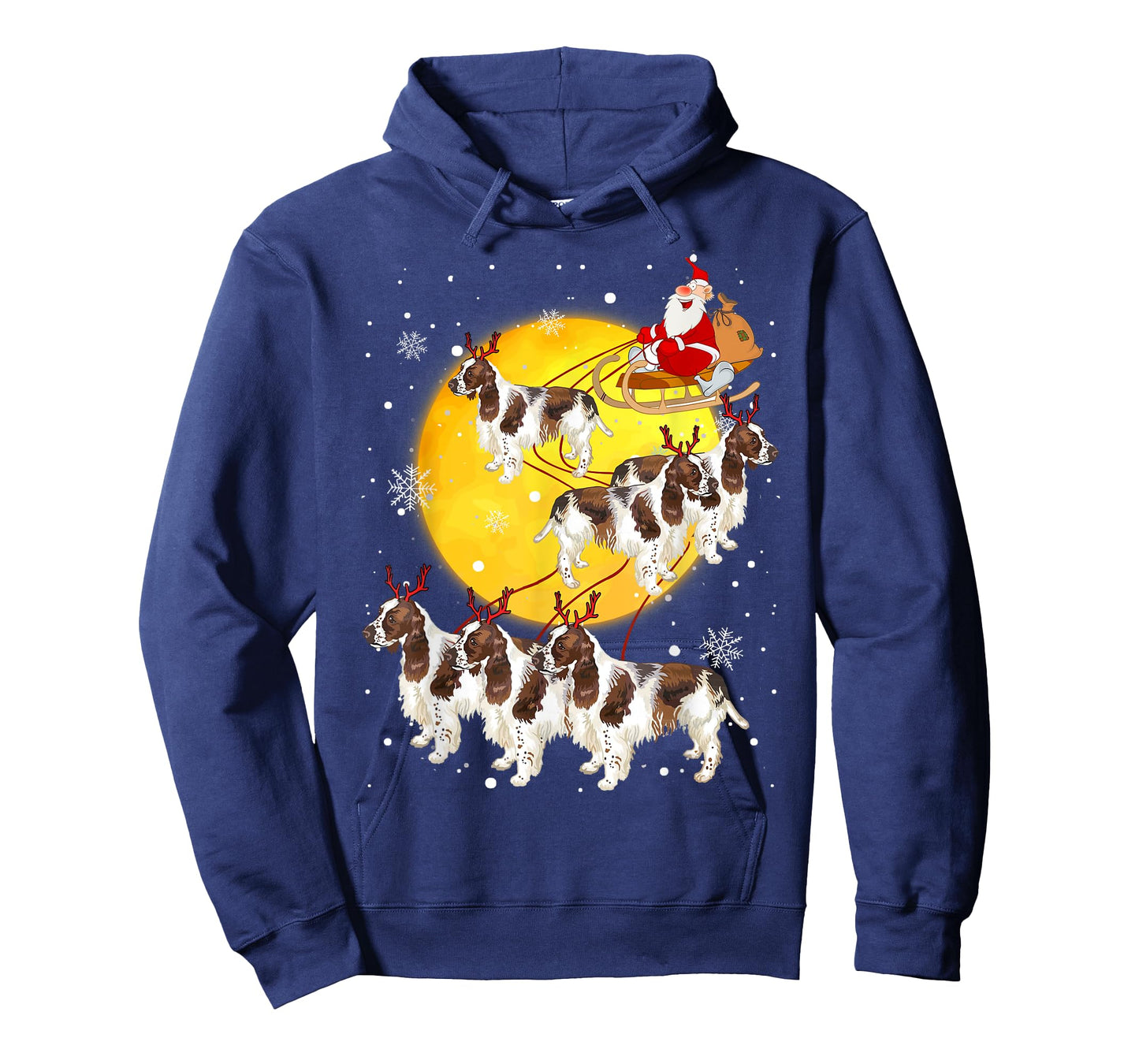 English Springer Spaniel Reindeer Christmas Dog Lover Gifts T-Shirt