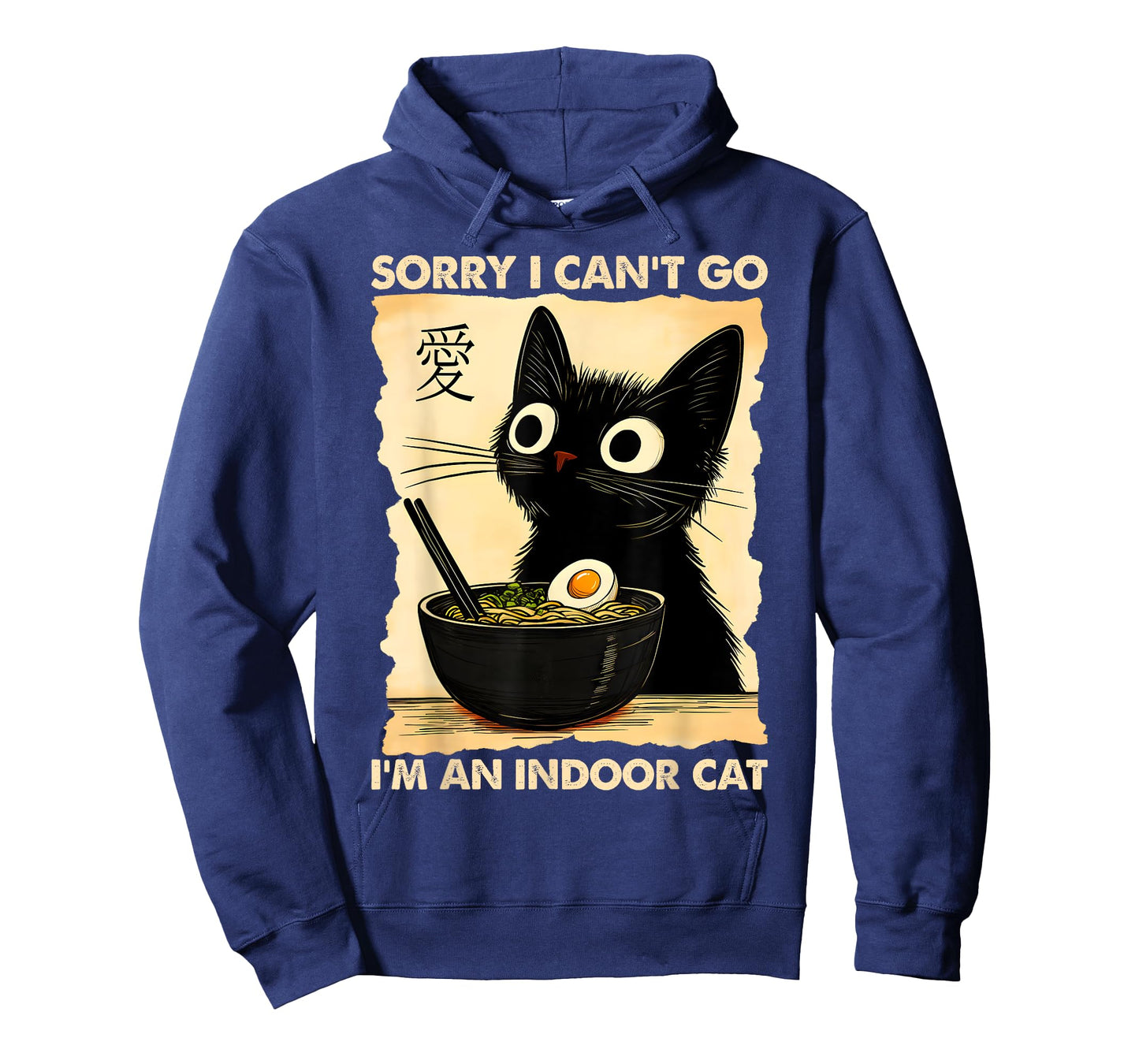 Sorry Cant Go Im an Indoor Cat Japanese Kawaii Noodles Soup T-Shirt