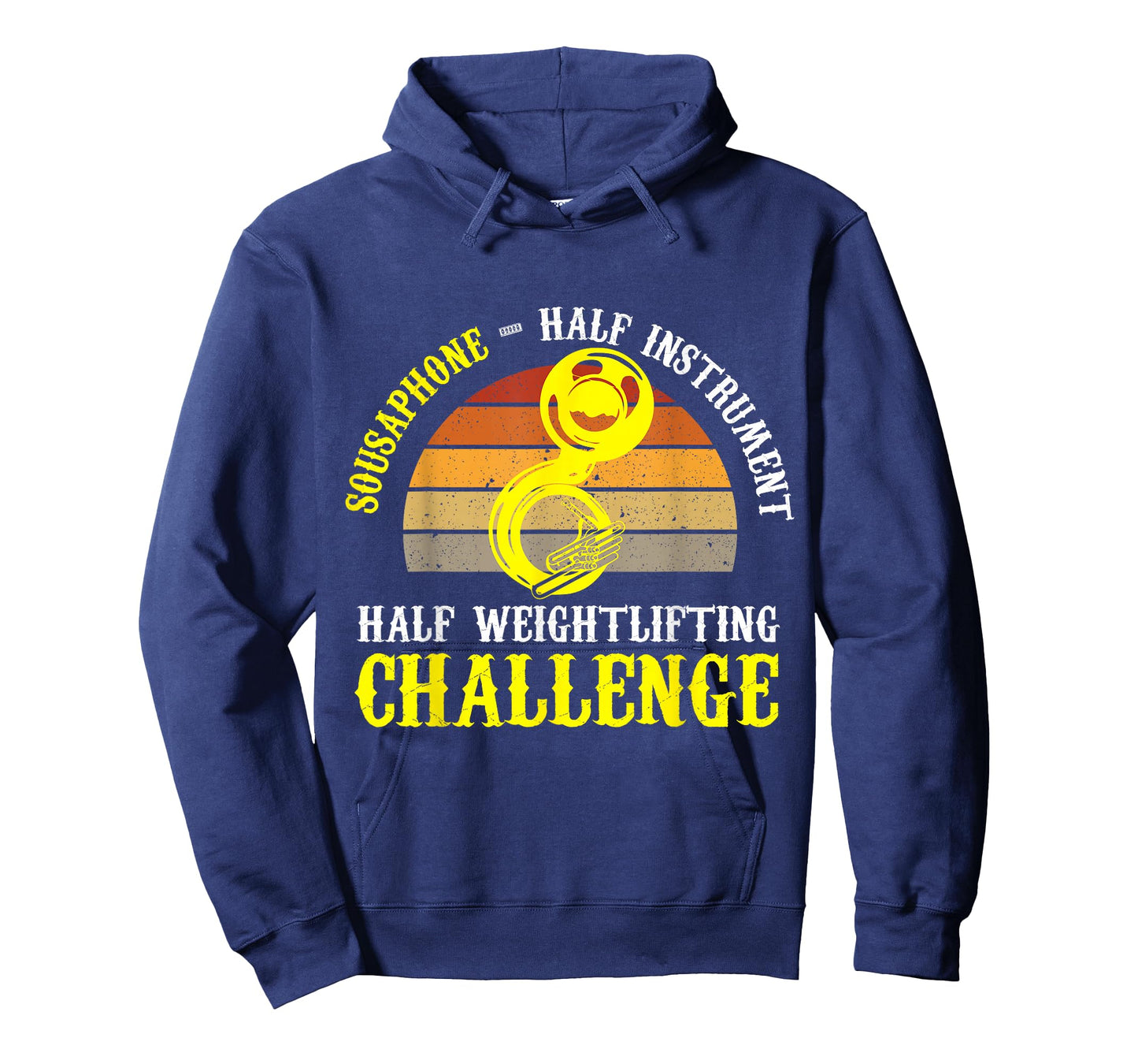 Sousaphone Half Instrument Half Weightlifting Challenge T-Shirt