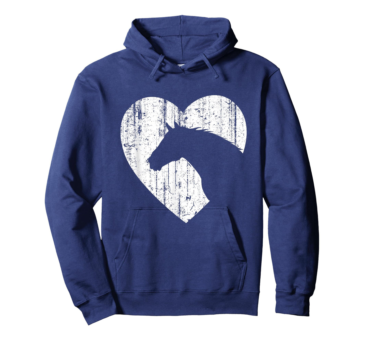 Horse Heart Silhouette For Cowgirl Equestrian Graphic Print T-Shirt
