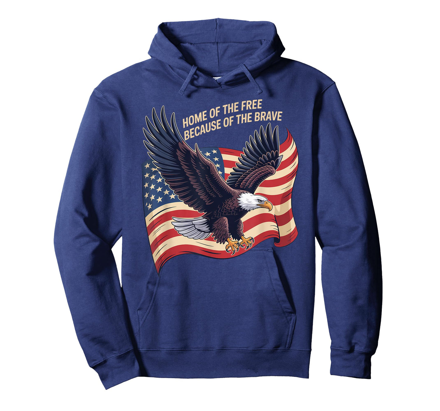 Home of the Free Because of the Brave Eagle Veteran Day T-Shirt