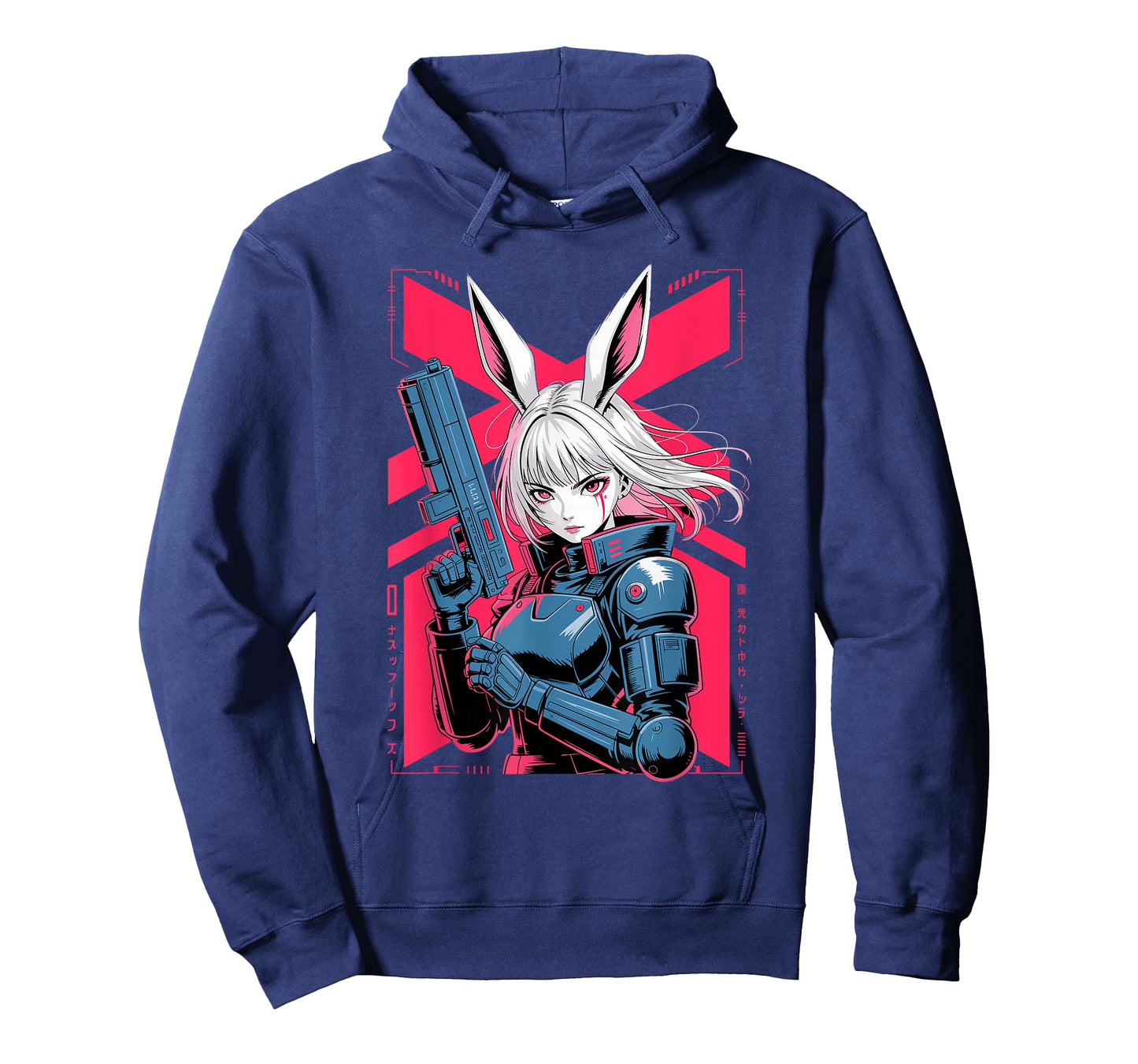 Bunny Girl Techwear Harajuku Anime Manga Cyberpunk Aesthetic T-Shirt