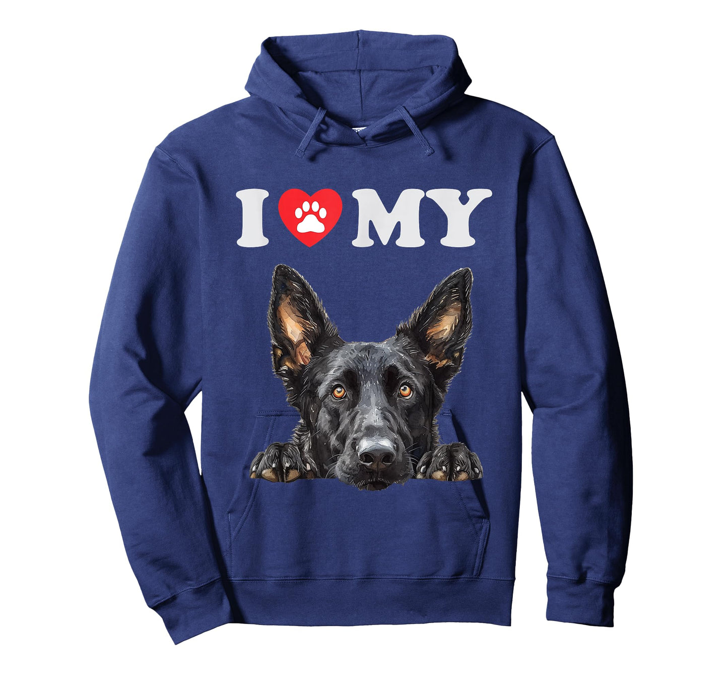 Dutch Shepherd I Heart My Dog Funny Dog Lover T-Shirt