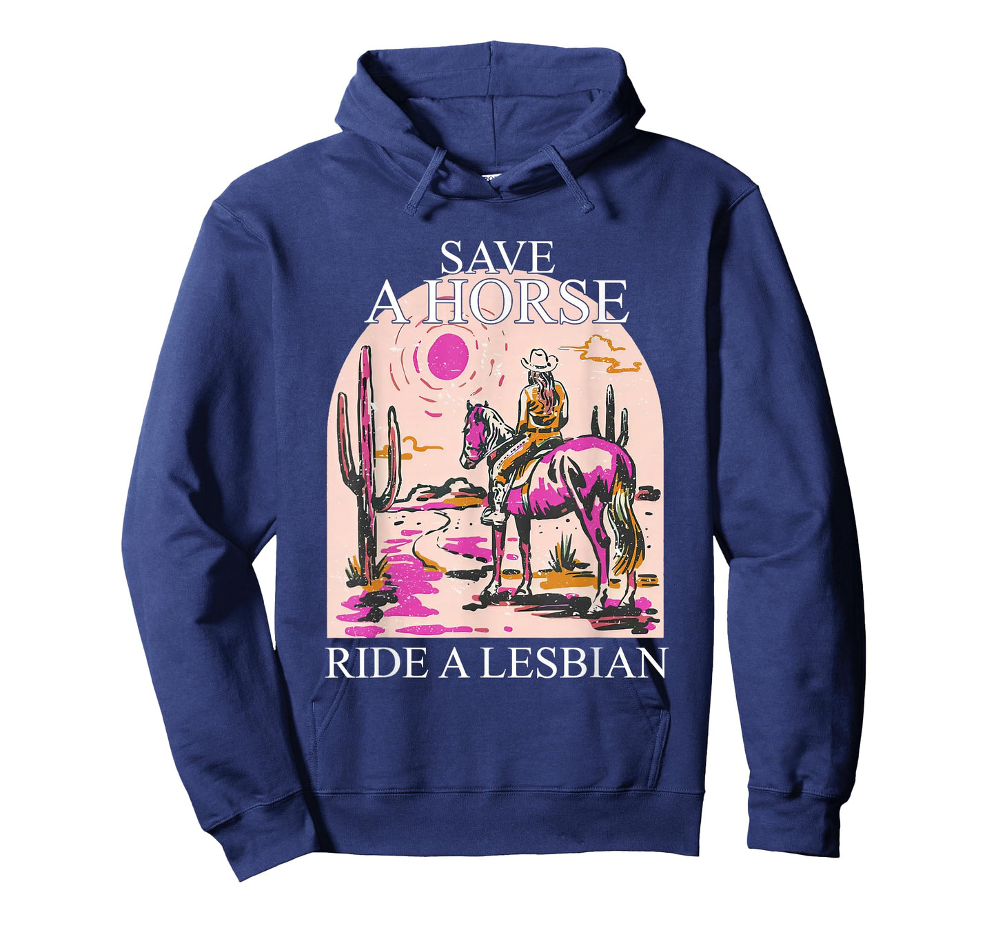 Save A Horse Ride A Lesbian Cowgirl Lesbian Western LGBTQ T-Shirt