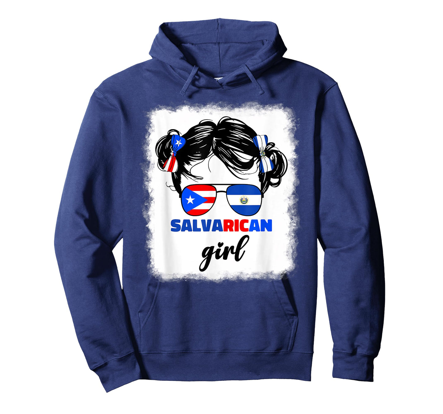 Half Salvadorian Puerto Rican Rico El Salvador Girls Kids T-Shirt