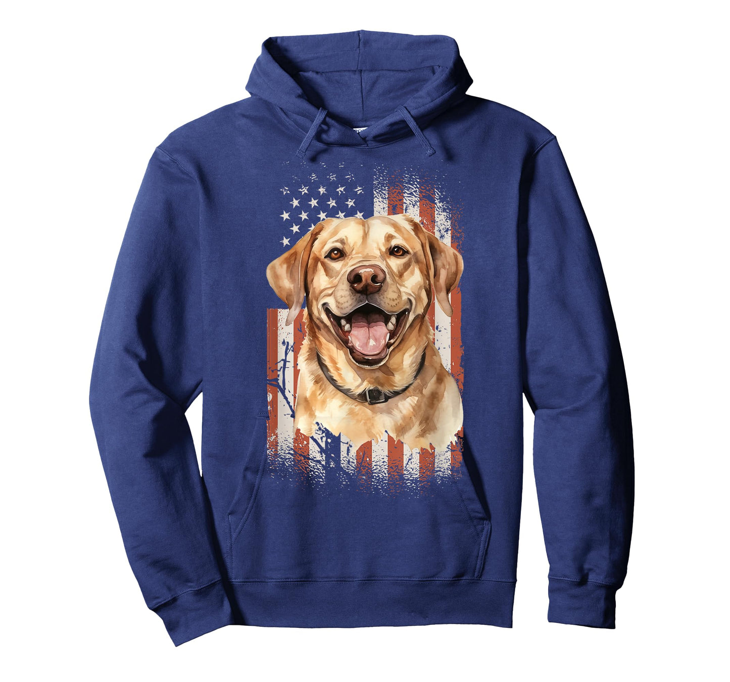Labrador Retriever Dog Dogs US Flag Duck Hunter T-Shirt