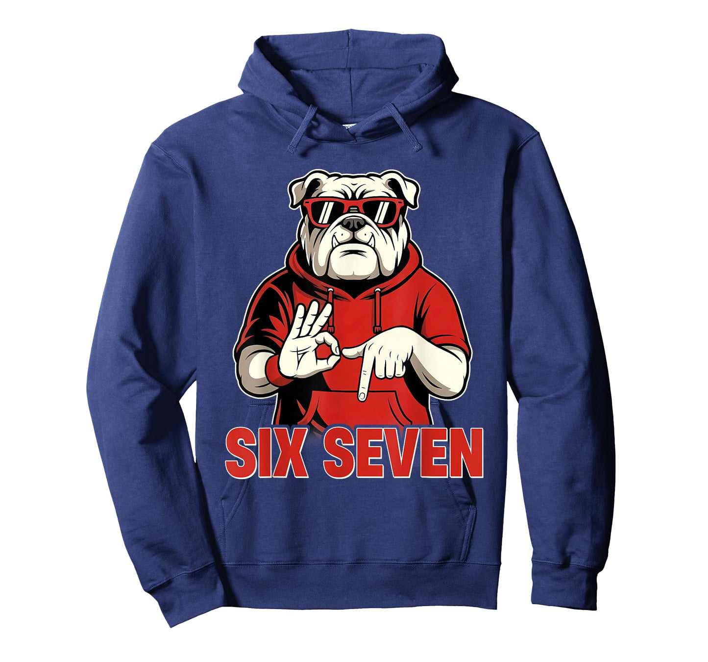 Funny Six Seven Bulldog 67 Meme Gift for Men Women Kids Boy T-Shirt