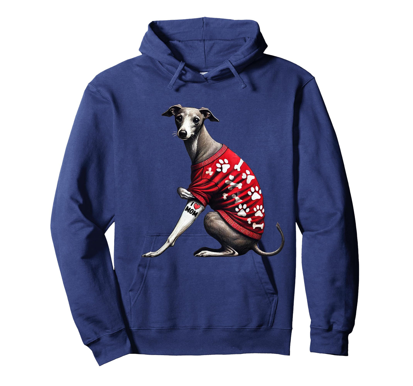 Funny I Love Mom Tattoo Italian Greyhound Mom For Women T-Shirt