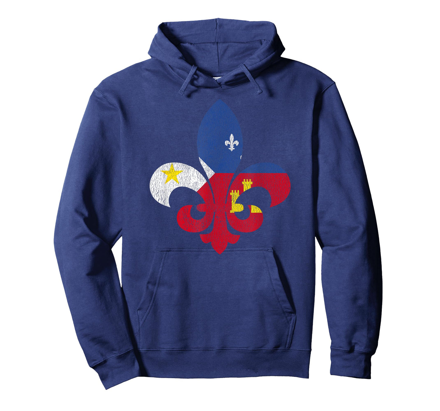 Louisiana Cajun Fleur Proud Acadiana French Flag T-Shirt