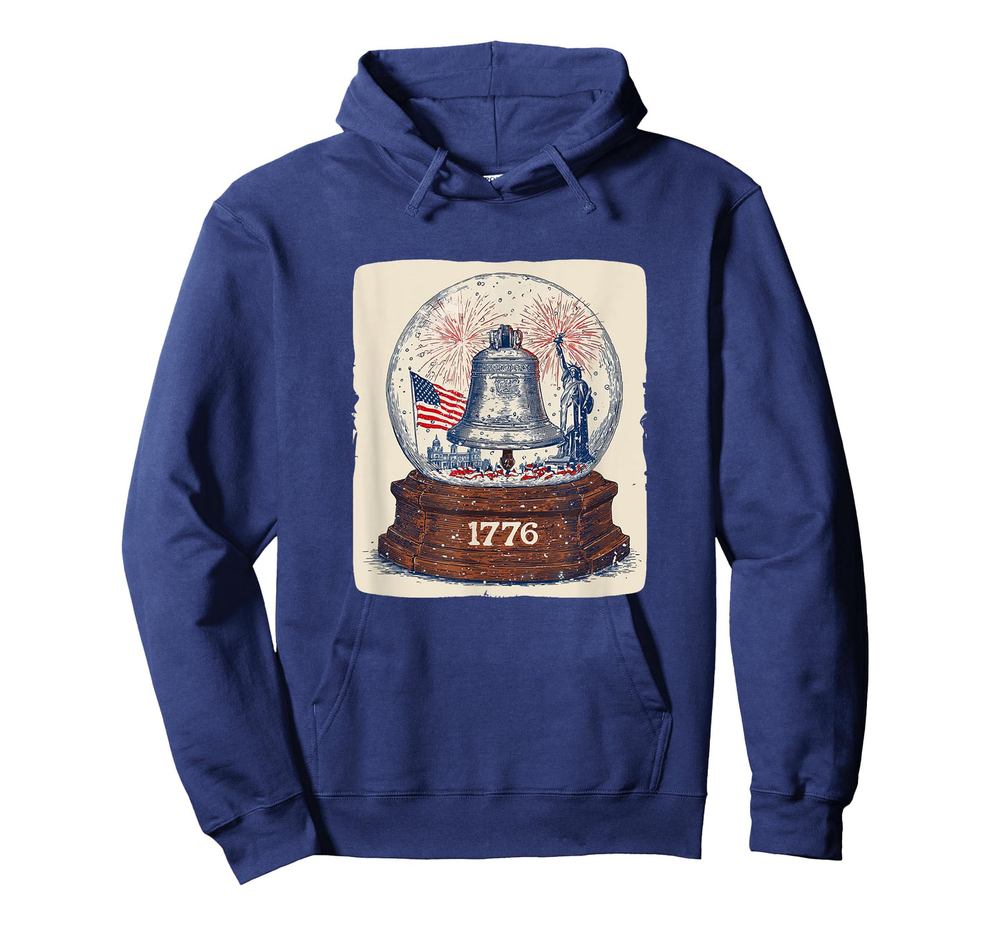 Statue of Liberty and Freedom Bell in Snow Globe T-Shirt