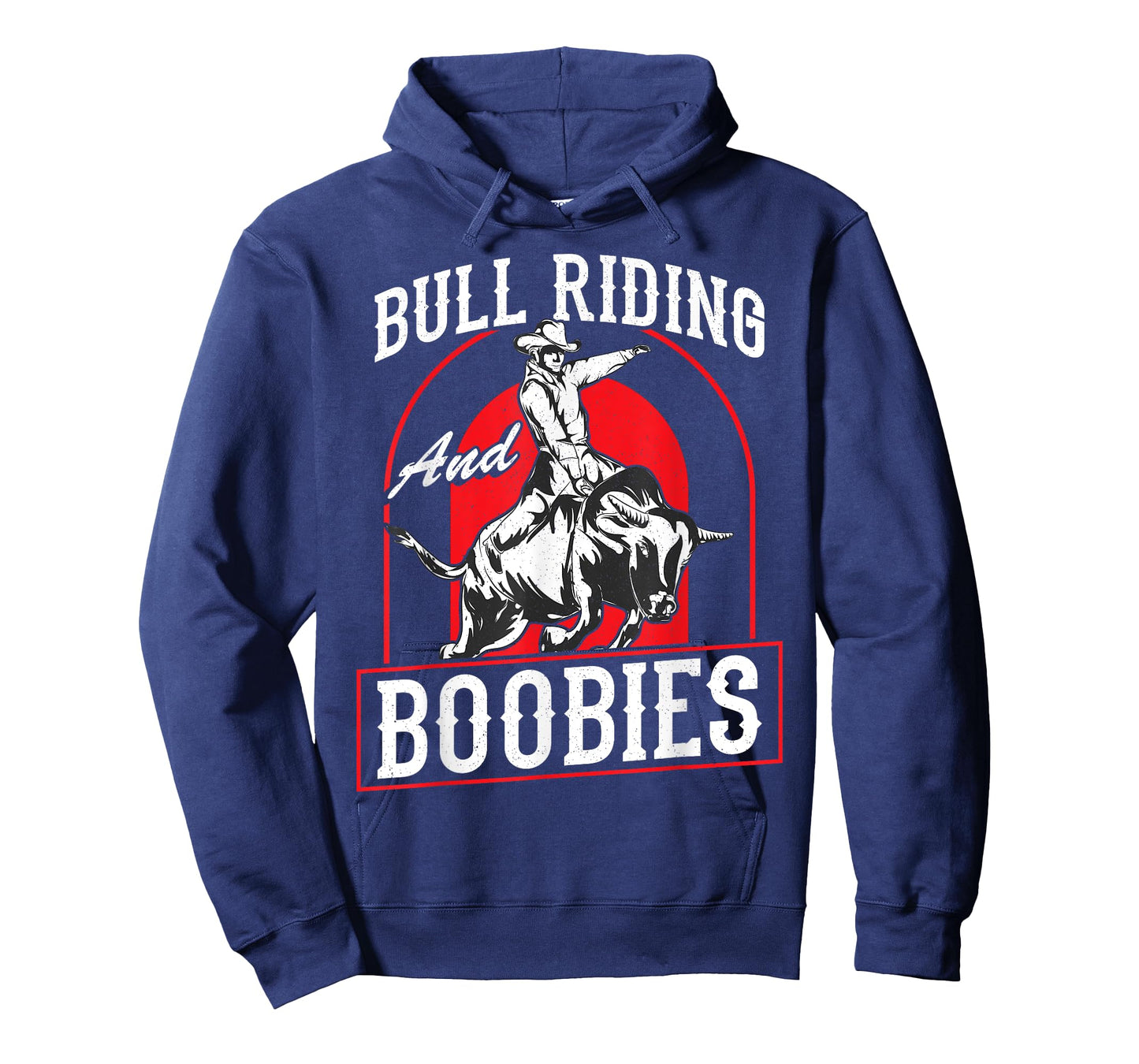 Bull Riding And Boobies Funny Cowboy Bull Rider T-Shirt