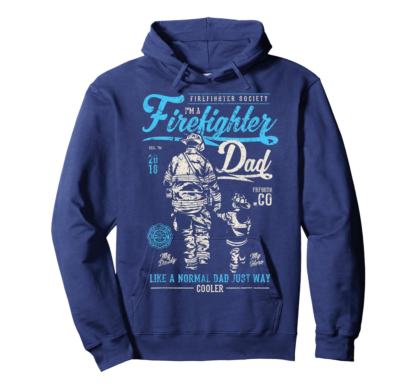 Firefighter Father's Day T-Shirt Retro Dad Xmas Gifts