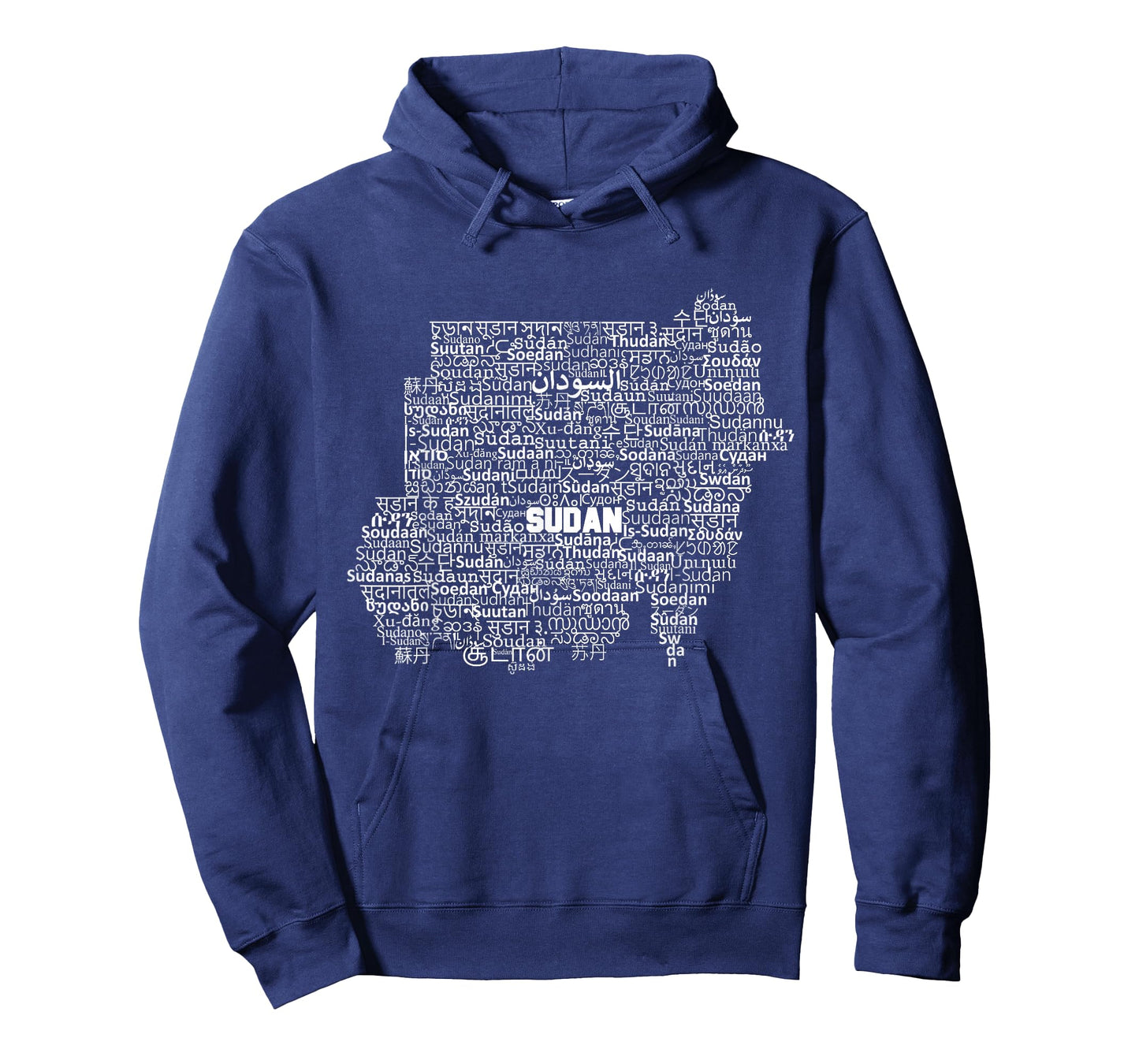 Sudan Map, Sudan in world languages T-Shirt