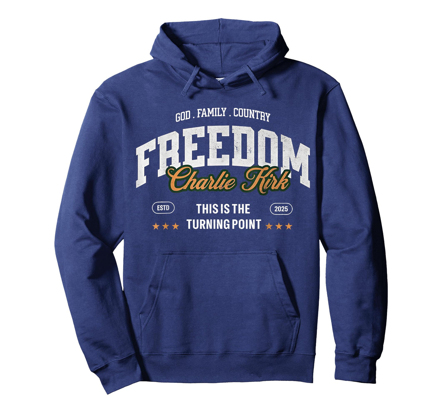 God Family Country Faith Freedom - Patriotic Christian T-Shirt