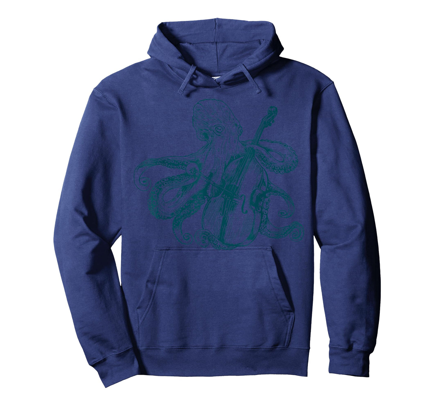 Vintage Octopus Playing Cello Musician Animal Lover Sea T-Shirt