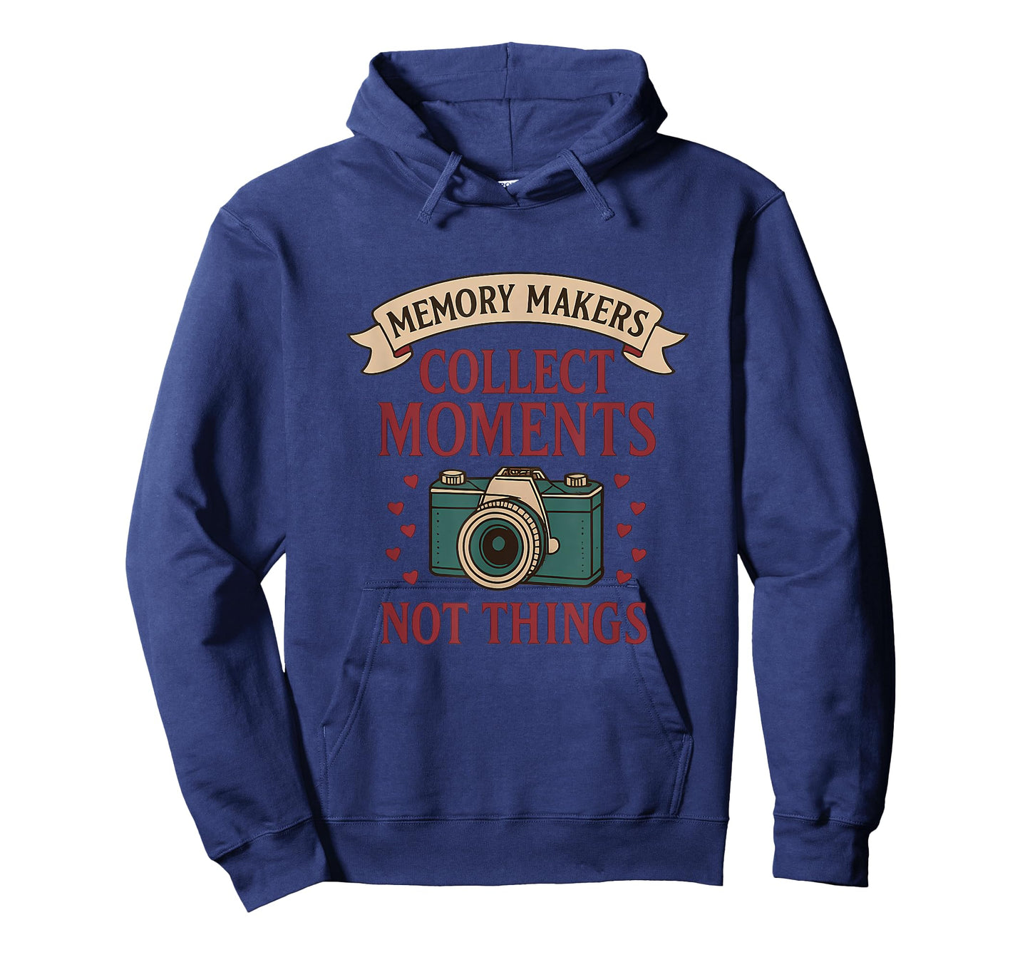 Collect Moments Not Things Vintage Camera Heart Graphic T-Shirt