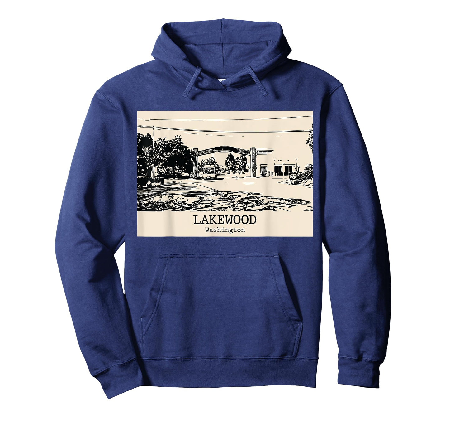 Lakewood Washington Vintage Retro Travel Souvenir T-Shirt