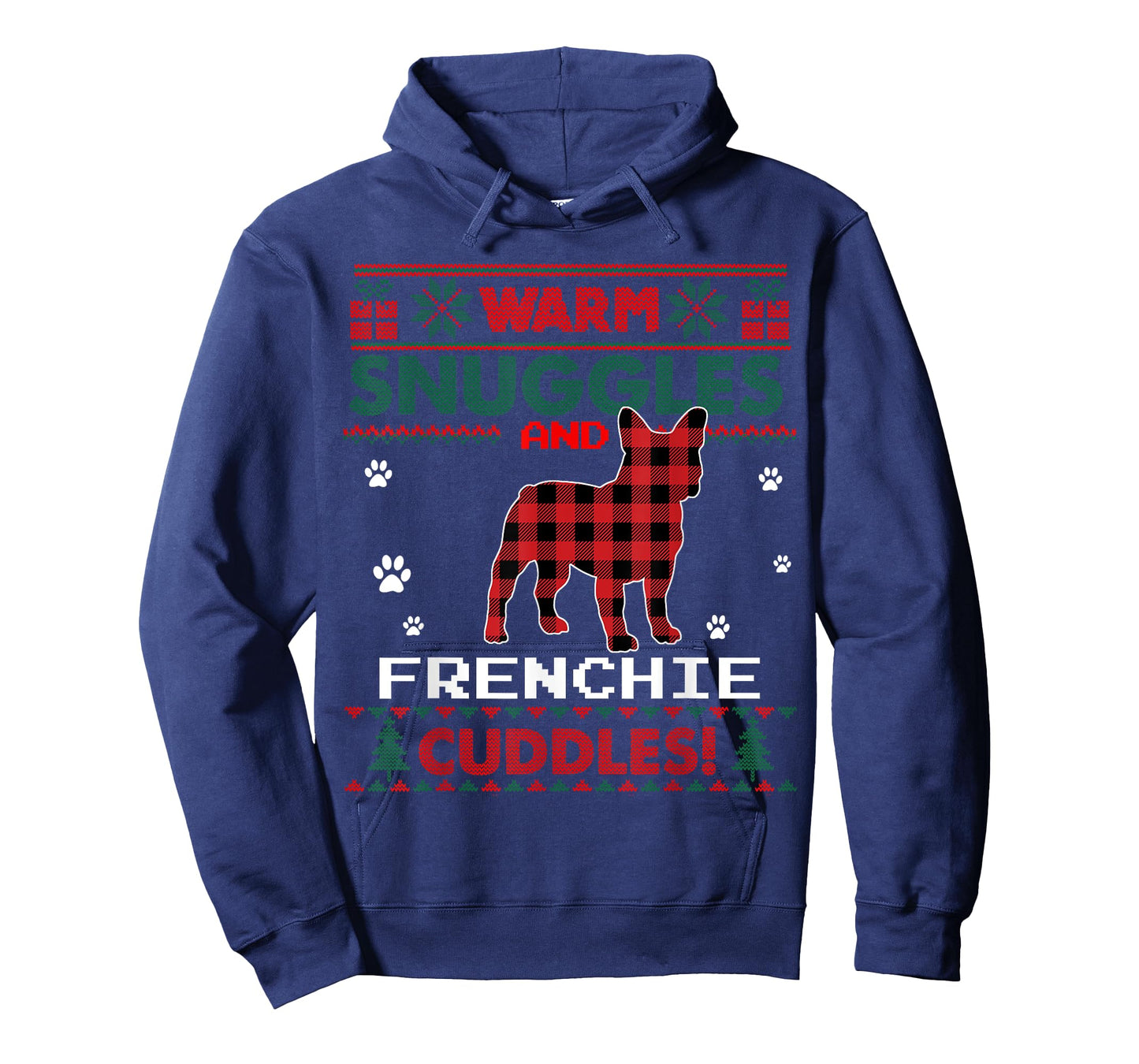 French Bulldog Christmas Pajama Shirt Ugly Christmas Sweater Men Women Kids T-Shirt