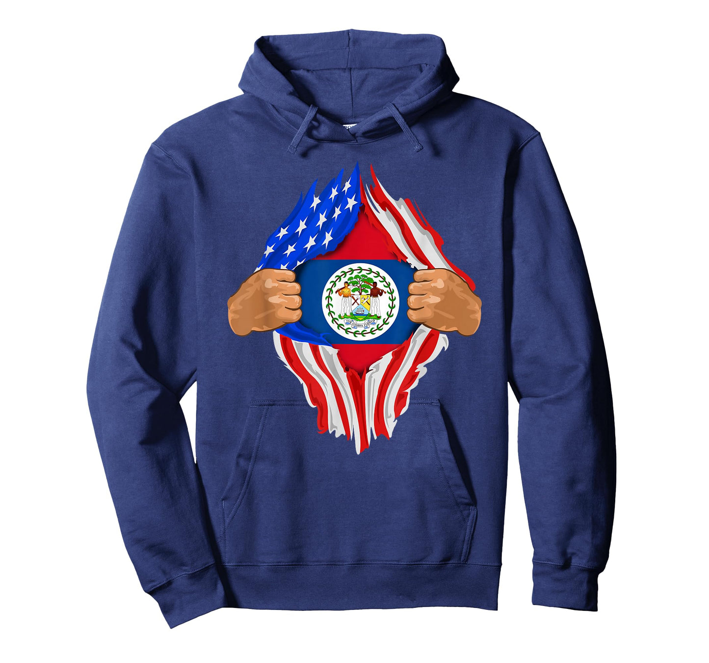 Belizean Blood Inside Me T-Shirt | Belize Flag Gift T-Shirt