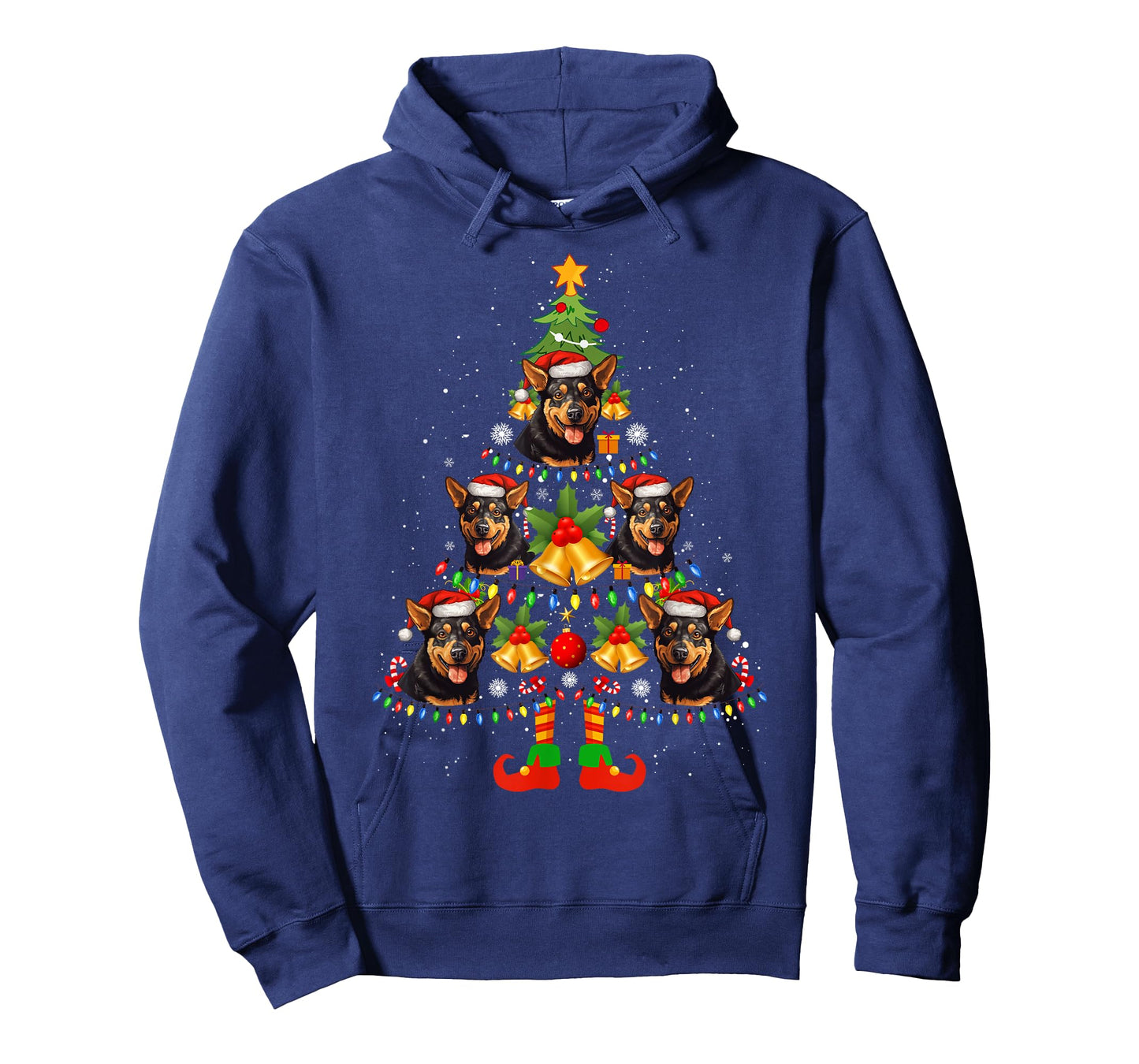 Lancashire Heeler Christmas Tree Gifts Funny Xmas Dog Lover Men Women T-Shirt