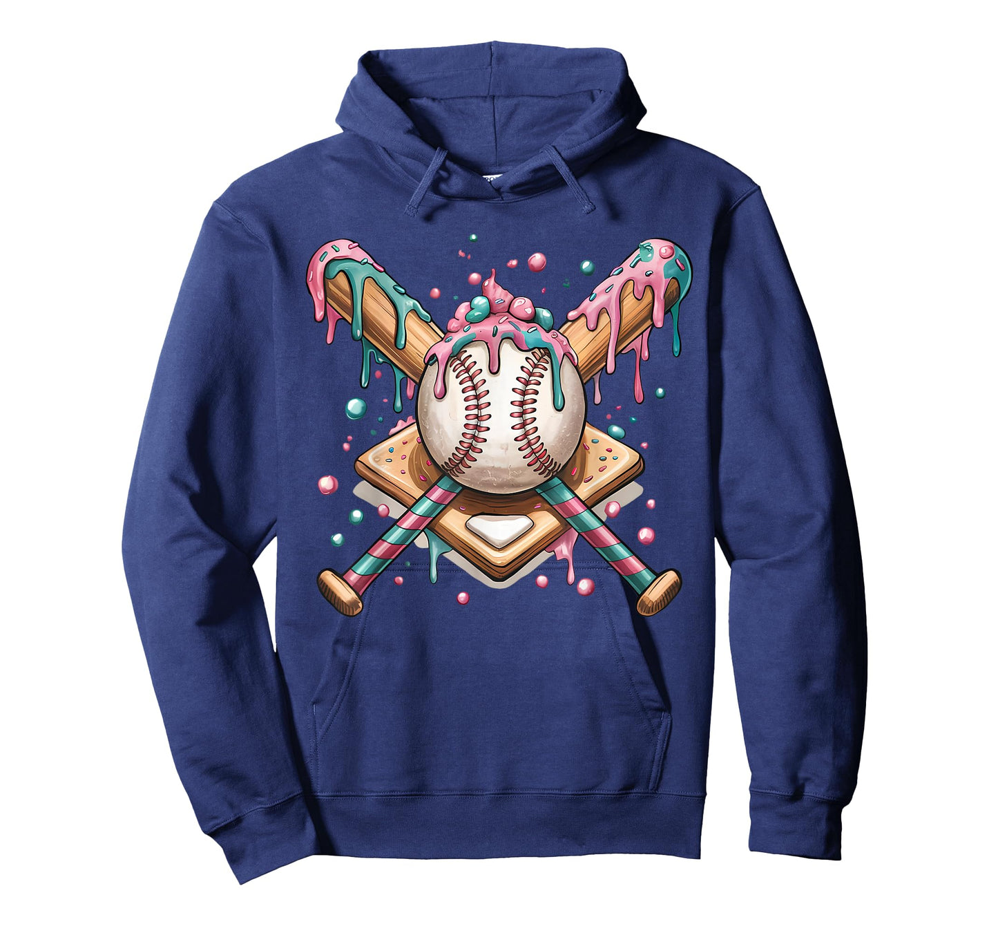 Cool Sport Baseball Home Plate Drip With Sprinkles Drip T-Shirt