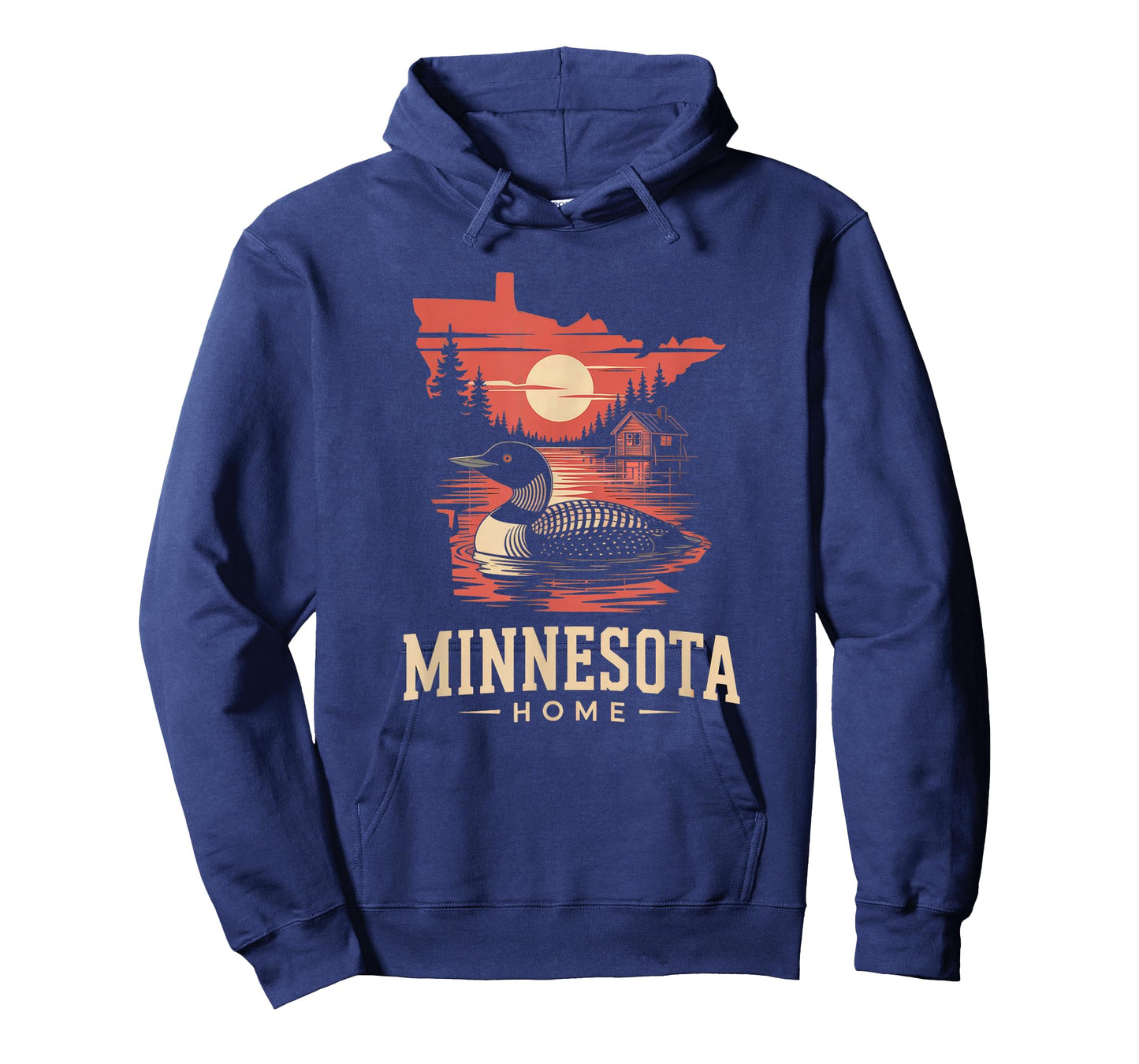 Minnesota Home Lake Loon MN Map Outline T-Shirt